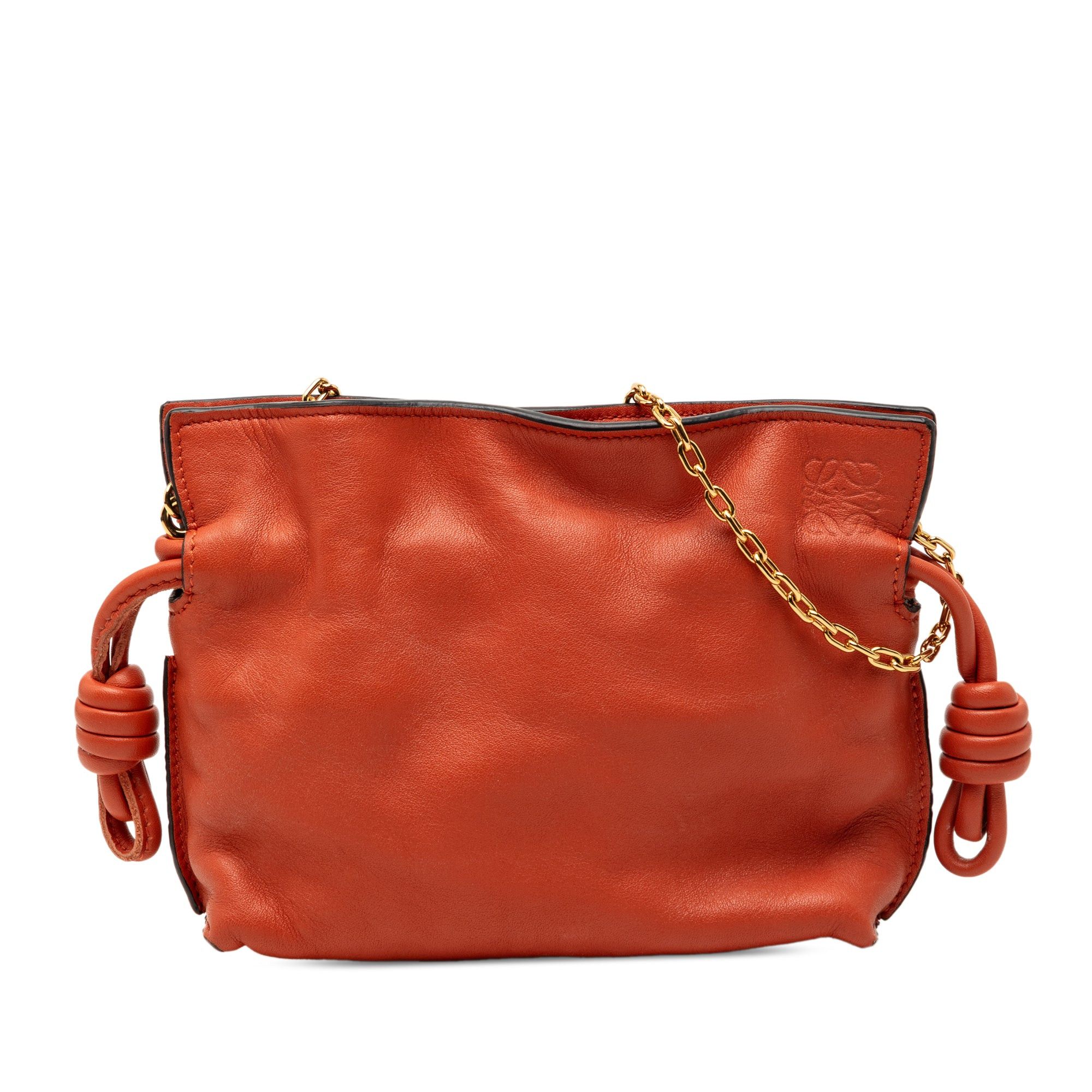 Loewe Nano Leather Flamenco Knot Chain Crossbody Size ONE SIZE - 1 Thumbnail