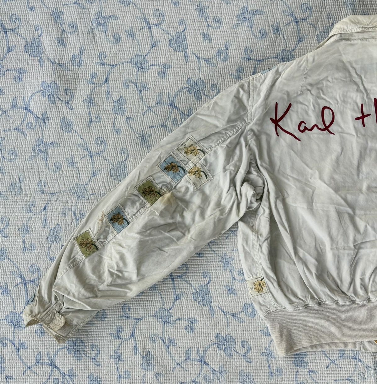 Karl Helmut Karl Helmut Bomber Flower Patch Jacket Size US L / EU 52-54 / 3 - 10 Thumbnail