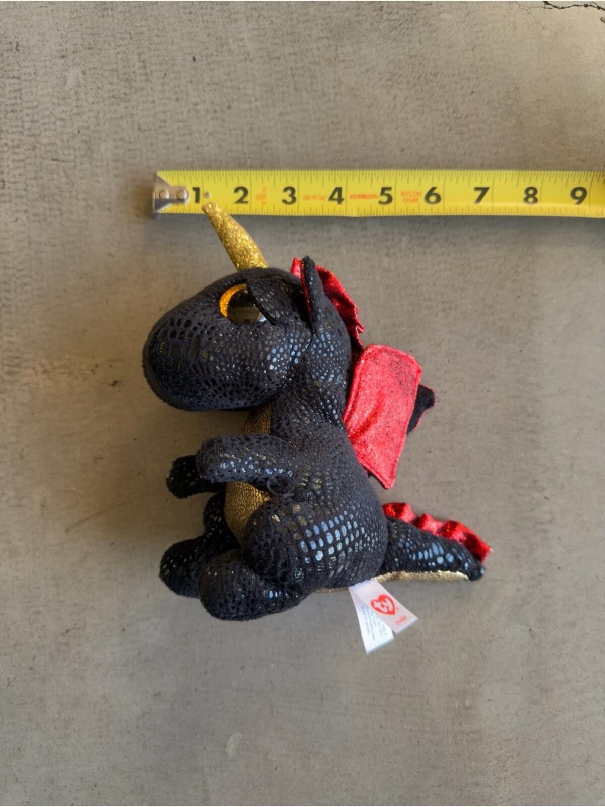 Tyler The Creator Ty Beanie Boo / Dragon Unicorn Plush / Red Black Size ONE SIZE - 7 Thumbnail