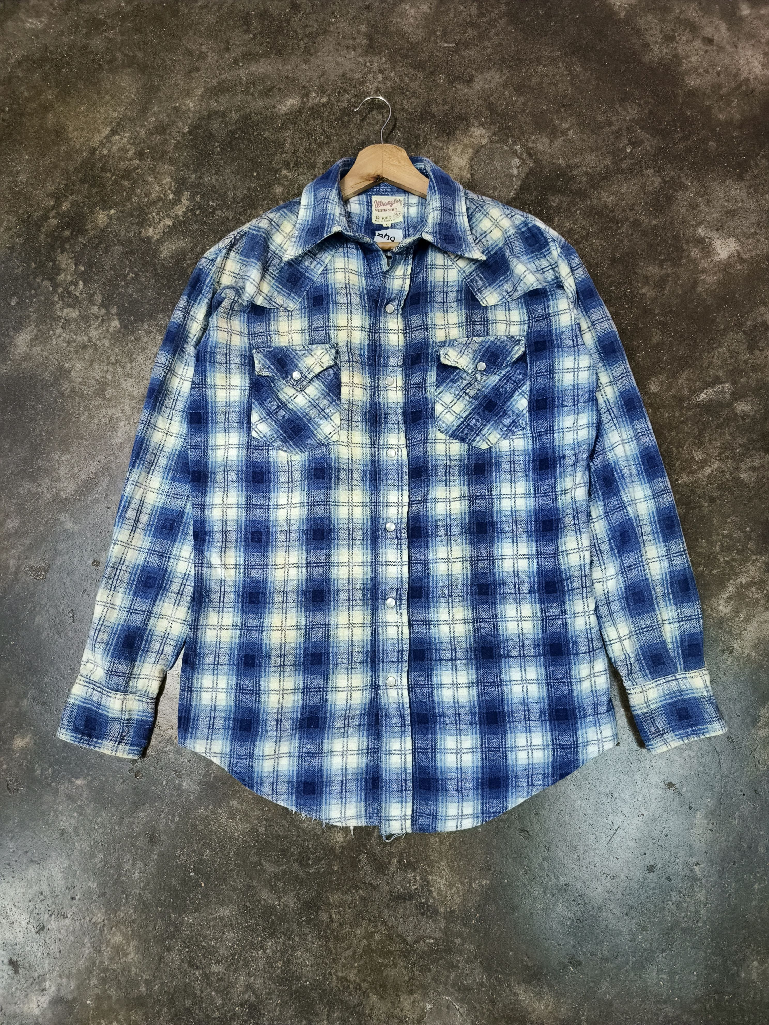 VTG WRANGLER WESTERN SHIRTS PLAID