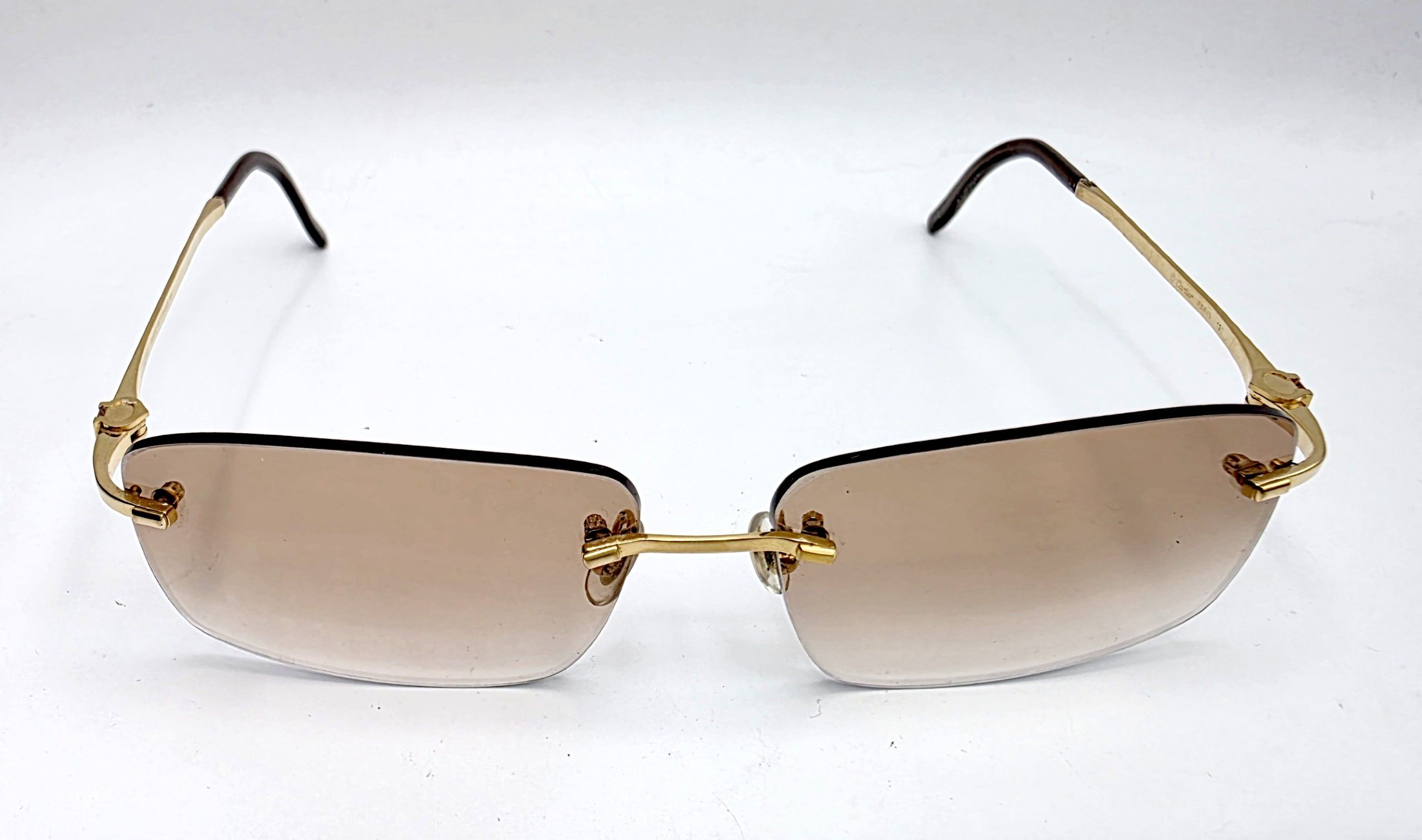 Cartier Luxury Cartier Pink Sapphire Sunglasses 17309 Size ONE SIZE - 11 Thumbnail