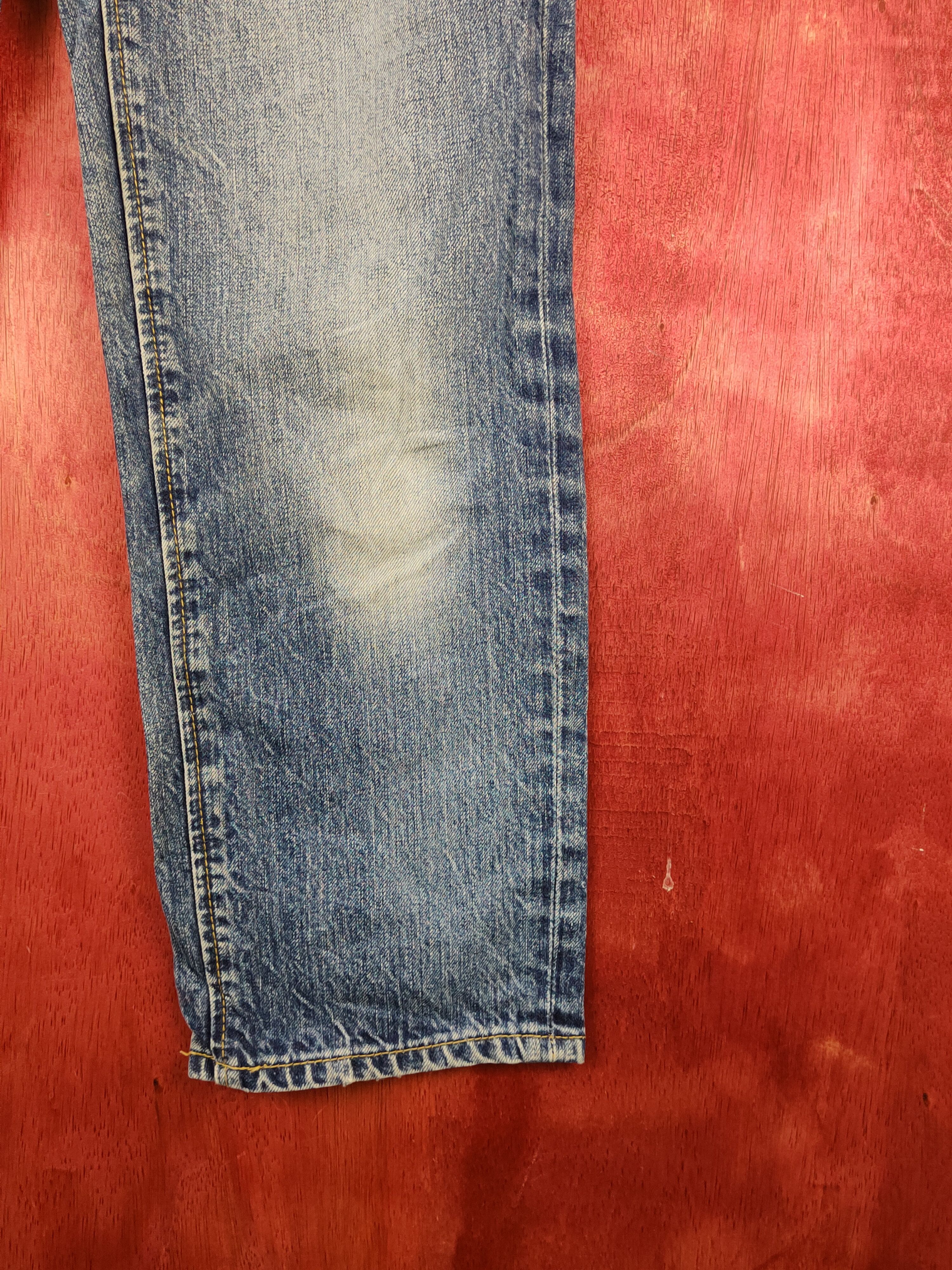 GU GU Blue Faded Distressed Ripped Jeans #S1771 Size US 27 - 6 Thumbnail