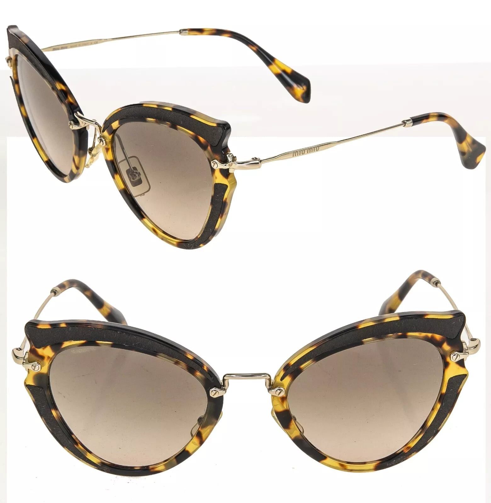 Miu Miu MIU MIU NOIR SILK MU05SS Cat Eye Fashion Sunglasses 05S Size ONE SIZE - 1 Thumbnail