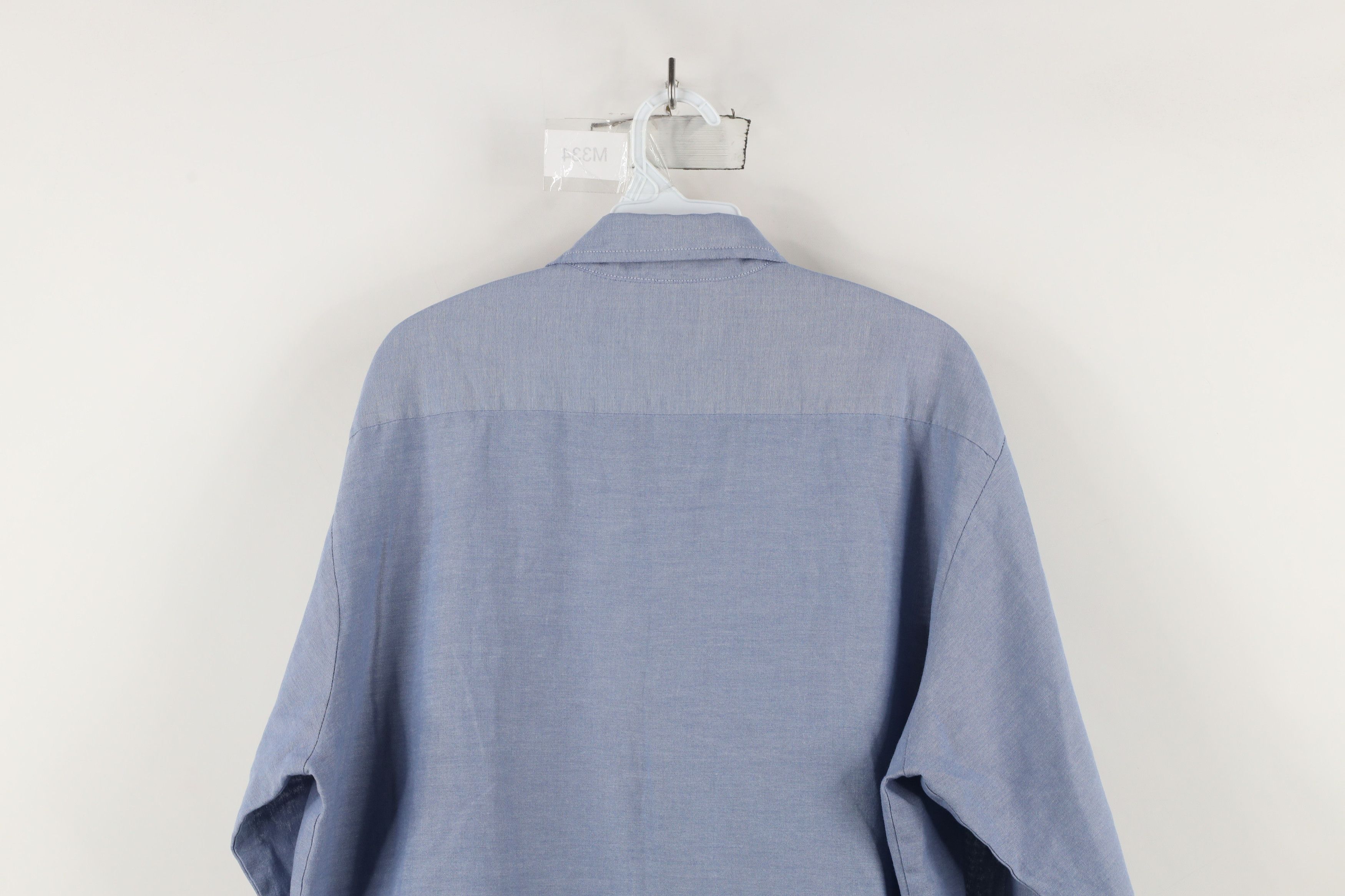 Vintage Vintage 90s Streetwear Chambray Workwear Mechanic Shirt Size US L / EU 52-54 / 3 - 11 Thumbnail