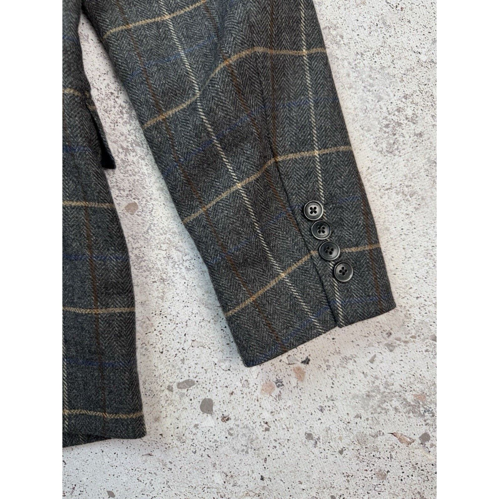 Hackett Hackett London Light Wool Plaid Blazer Jacket Size 40(180) Size 40R - 20 Thumbnail