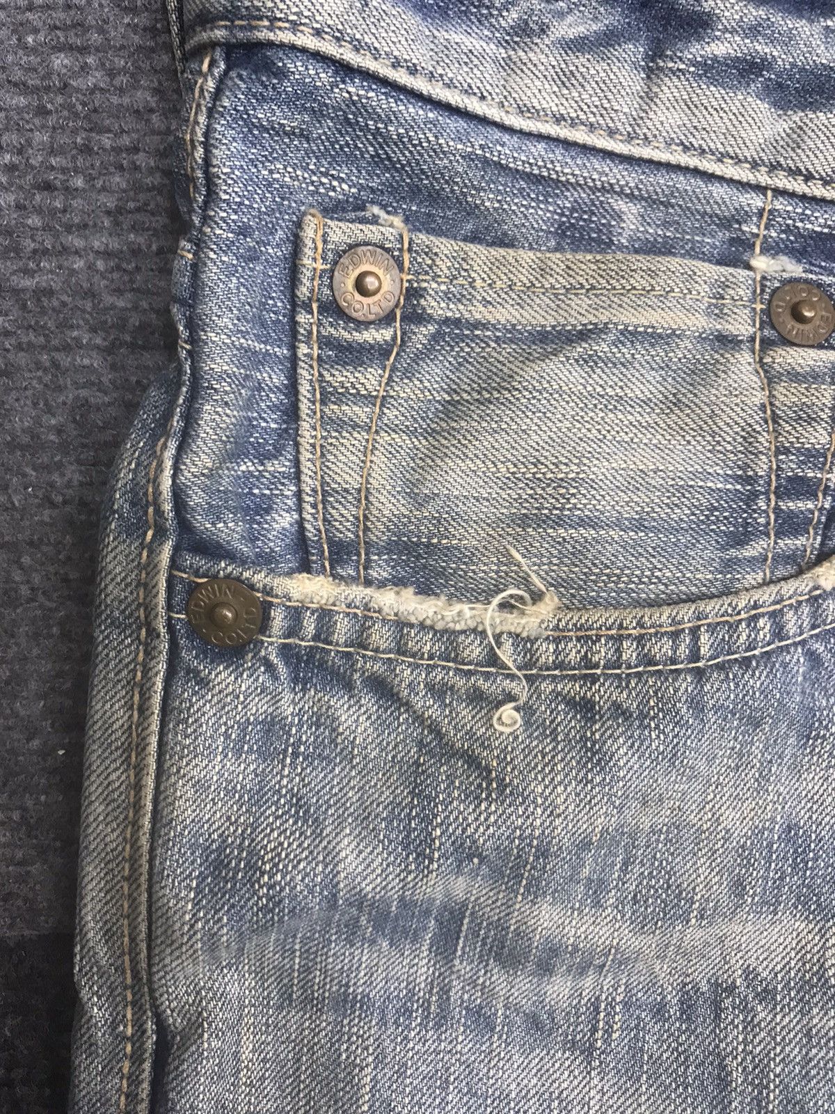 Edwin 💥FLARE💥 EDWIN Rusty Distressed Denim Size US 35 - 11 Thumbnail