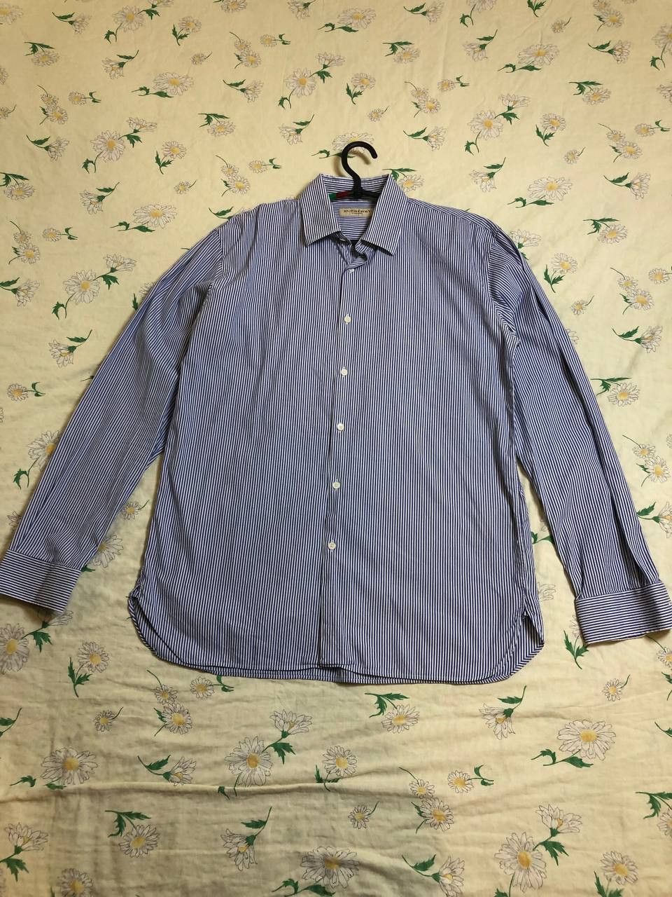 Burberry Burberry London Men's Long Sleeve Shirt Stripes Size US L / EU 52-54 / 3 - 1 Thumbnail