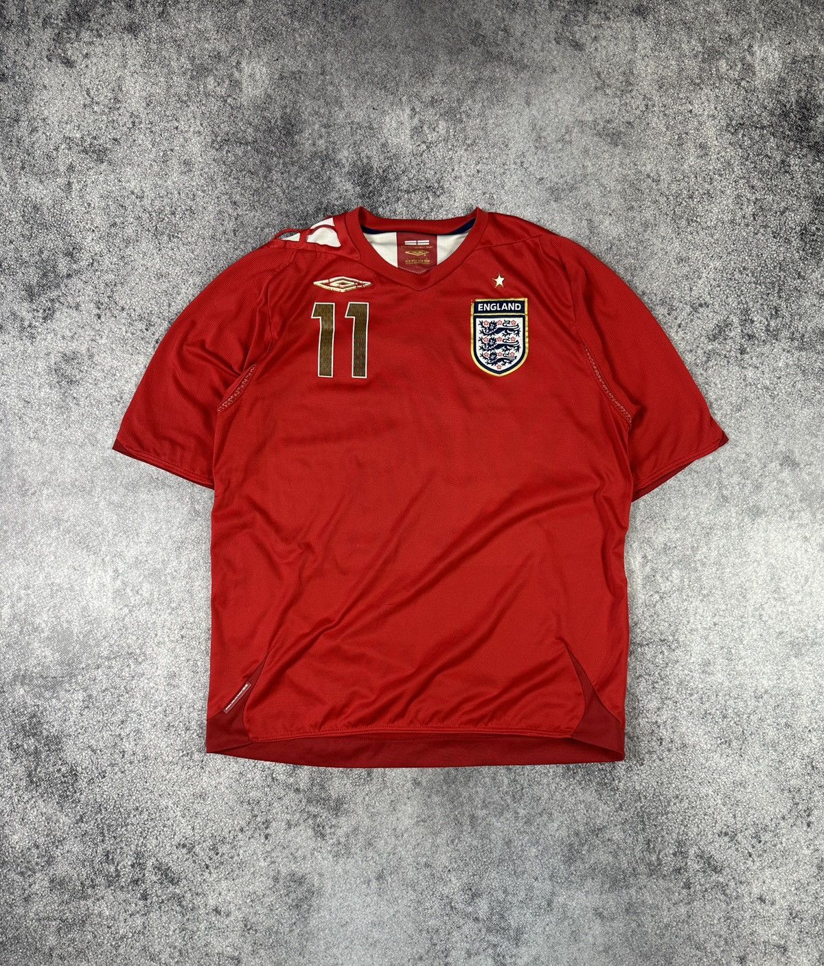 Umbro Vintage Umbro England J.Cole 11 soccer jersey very rare L Size US L / EU 52-54 / 3 - 1 Thumbnail