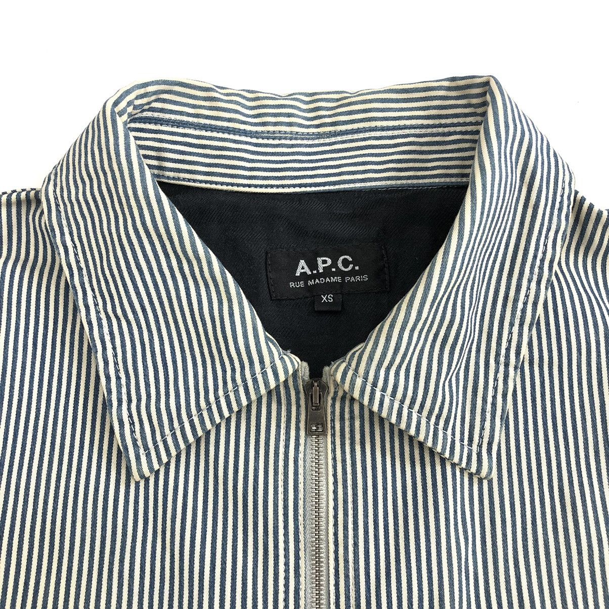 A.P.C. Vintage A.P.C Hickory Chore Jacket Denim Size US S / EU 44-46 / 1 - 4 Thumbnail