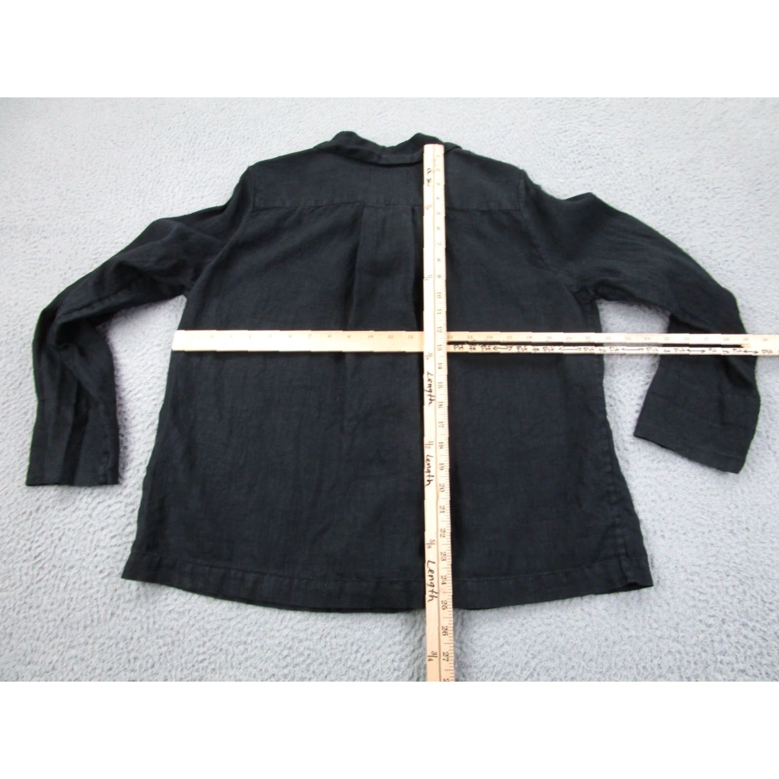 Sleeper Sleeper Shirt Womens Size 1 Black Linen Collared Button-Up Long Sleeve Shirt Womens 1 Black Linen Collared Button-Up Sleeper Size XS / US 0-2 / IT 36-38 - 7 Thumbnail