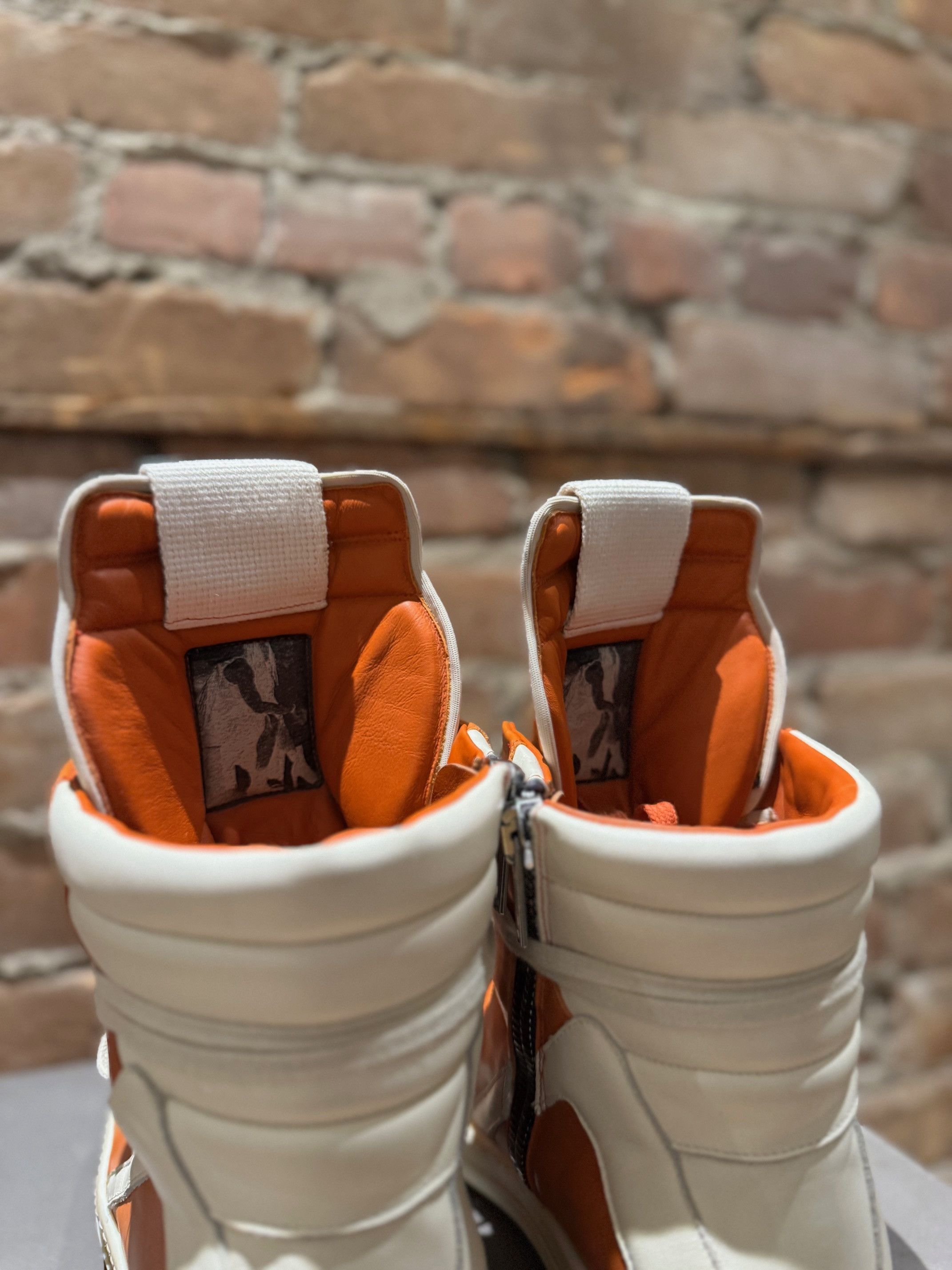 Rick Owens Rick Owens Mainline Geobasket — Orange/Milk — Size EU 42 Size US 9 / EU 42 - 5 Thumbnail