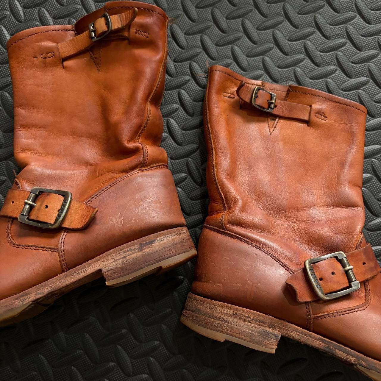 Frye Frye Engineer Boots Brown Leather Size US 6.5 / EU 39-40 - 3 Thumbnail