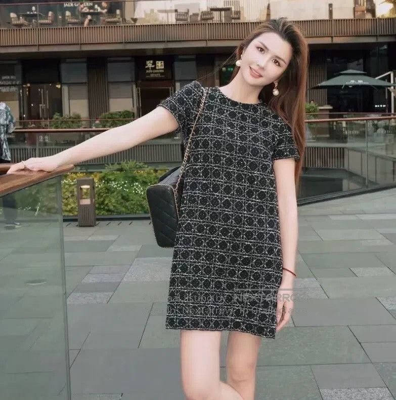 Dior Dior 24 black geometric pattern round-neck short-sleeved d Size XS / US 0-2 / IT 36-38 - 7 Thumbnail