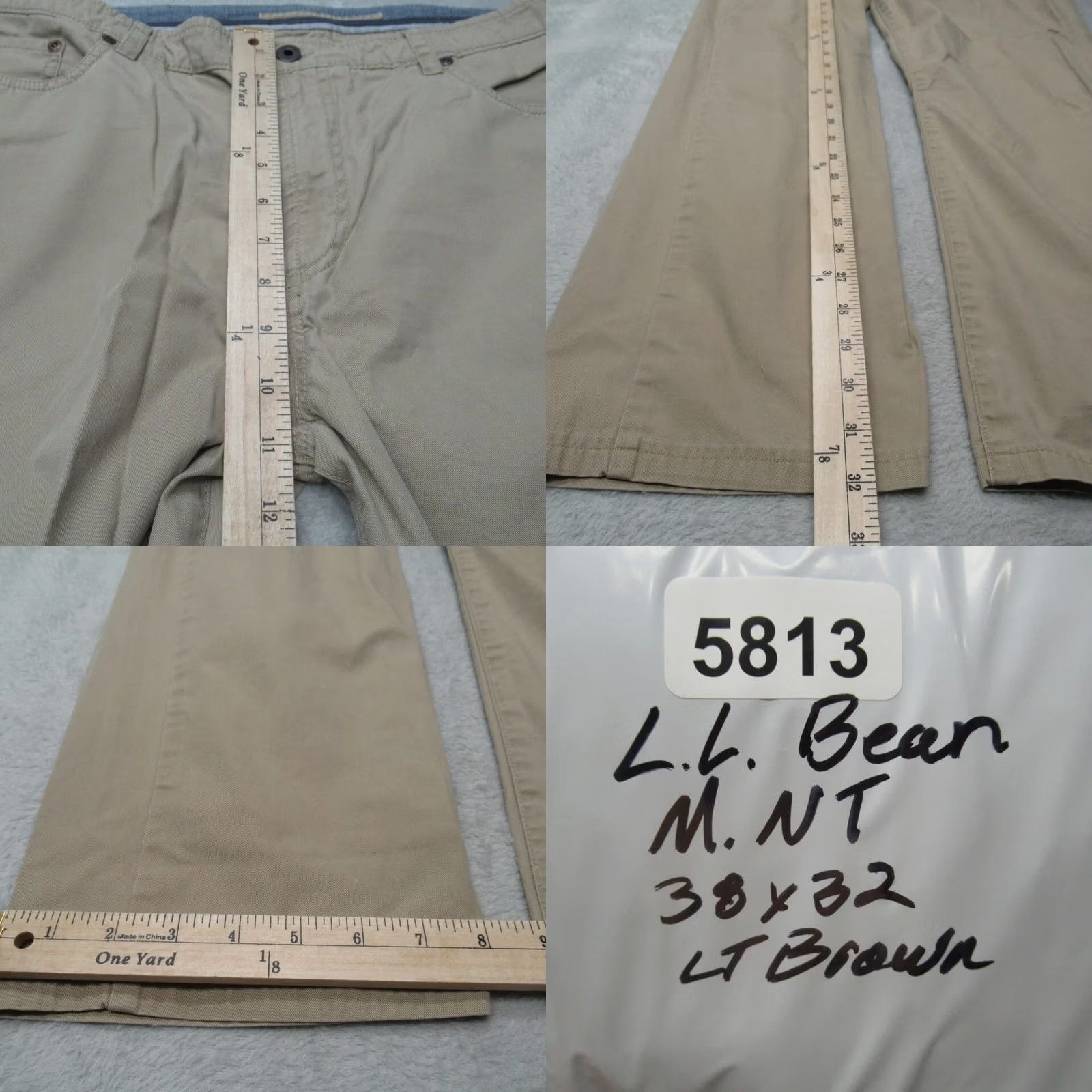Vintage VINTAGE LL Bean Pima Cotton Pants Mens 38x32 Standard Fit Khaki Straight Leg Casual Hike Size US 38 / EU 54 - 9 Thumbnail