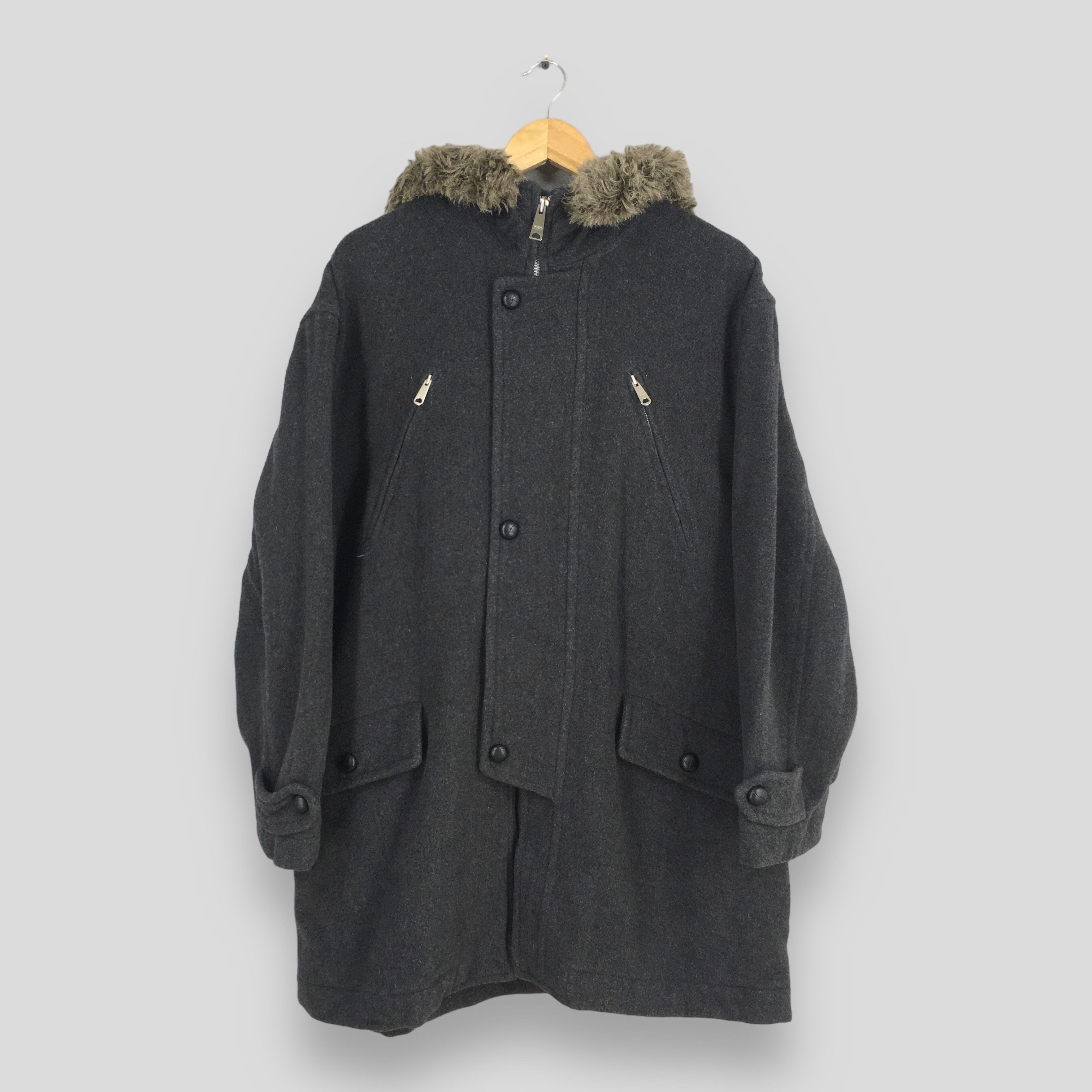 Nicole Club Vintage Nicole Club Japan Faur Fur Wool Jacket Large Size US L / EU 52-54 / 3 - 1 Thumbnail