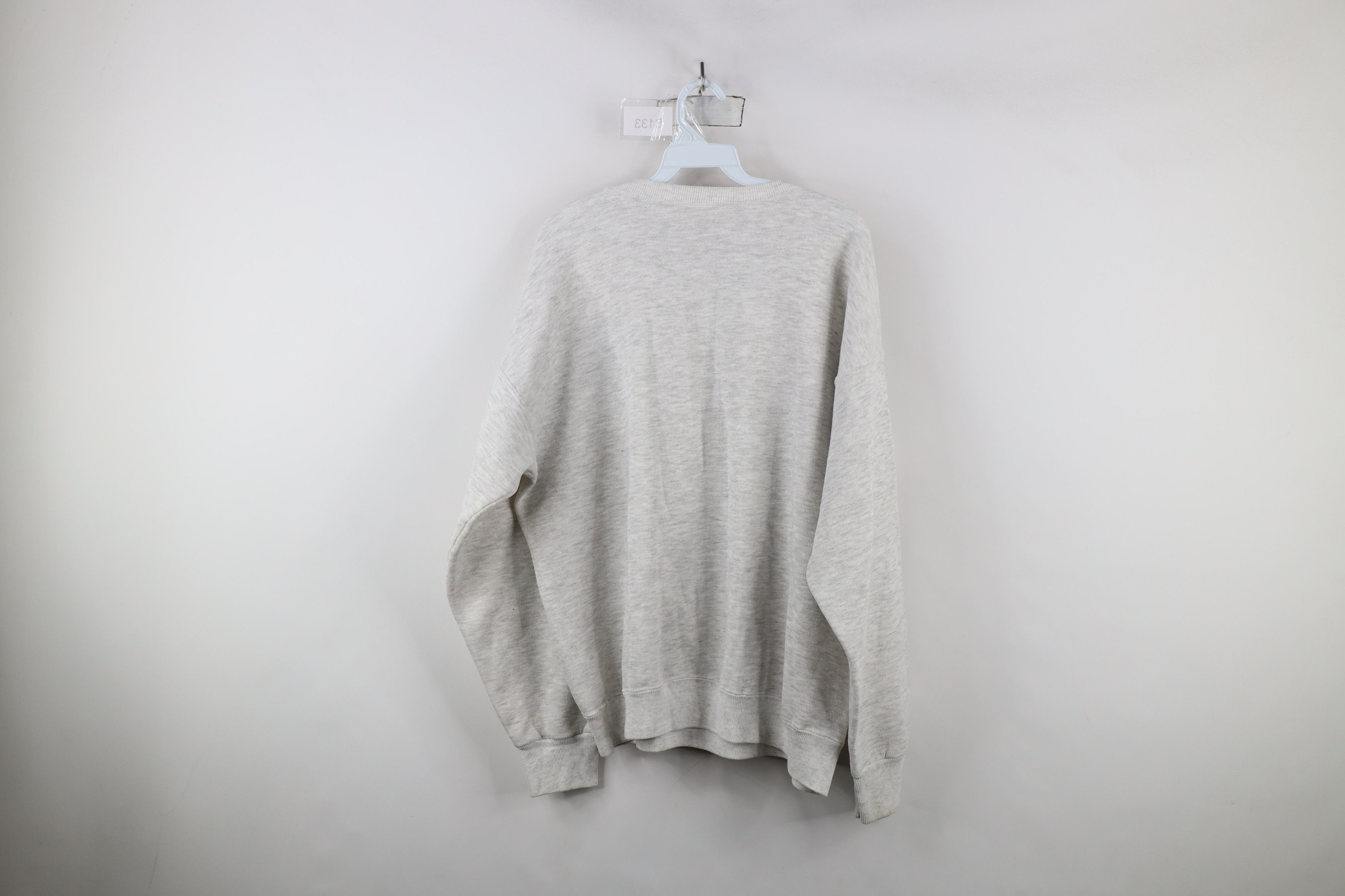 Vintage Vintage 90s Streetwear Crewneck Sweatshirt Heather Gray USA Size US XL / EU 56 / 4 - 12 Thumbnail