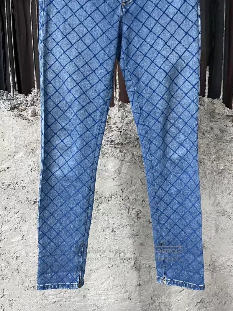 Chanel Chanel Diamond check jeans Size 42" / US 20 - 4 Thumbnail