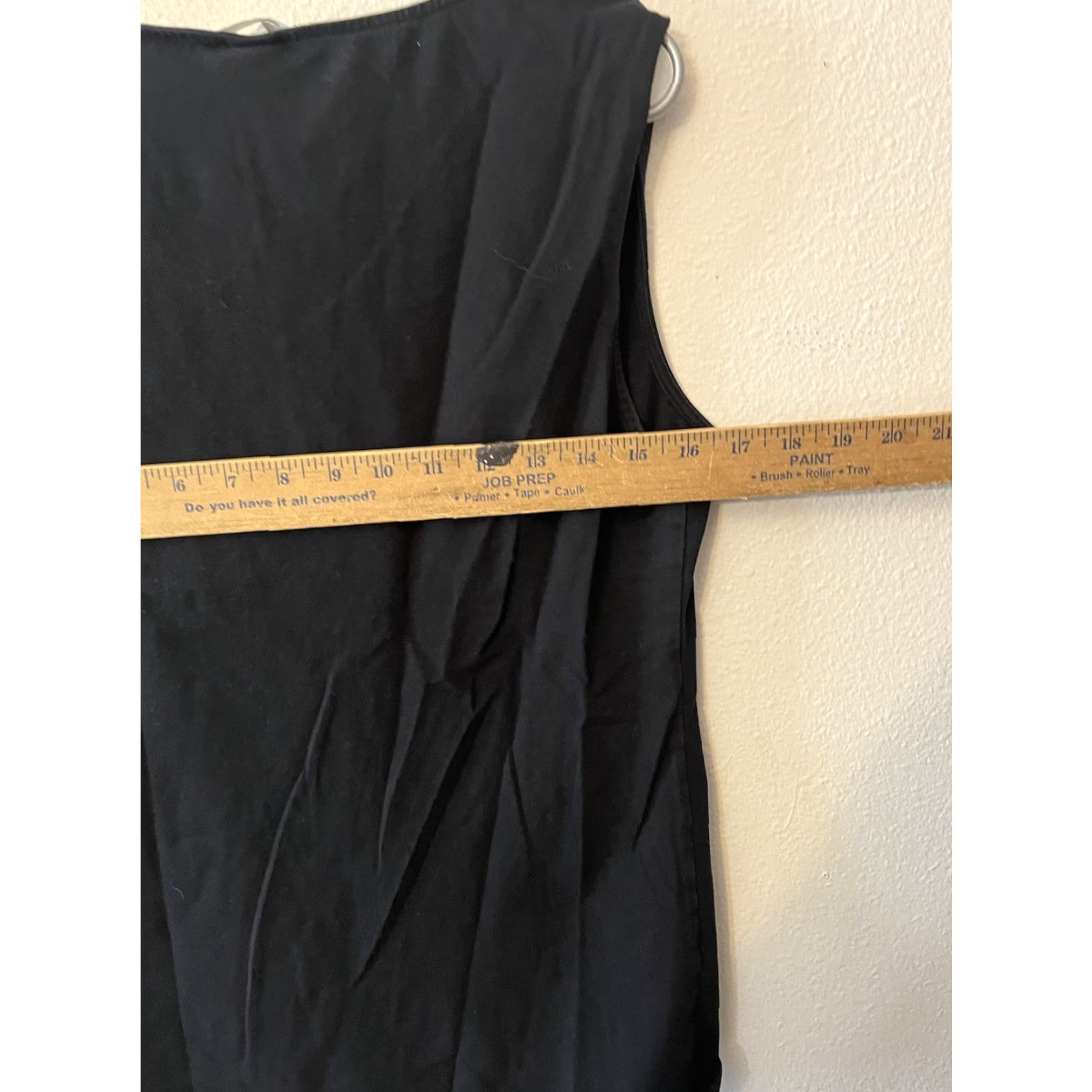 H&M H&M Tank Shirt Women Large Black V-Neck Solid Tank Camisole XS? Size L / US 10 / IT 46 - 4 Thumbnail