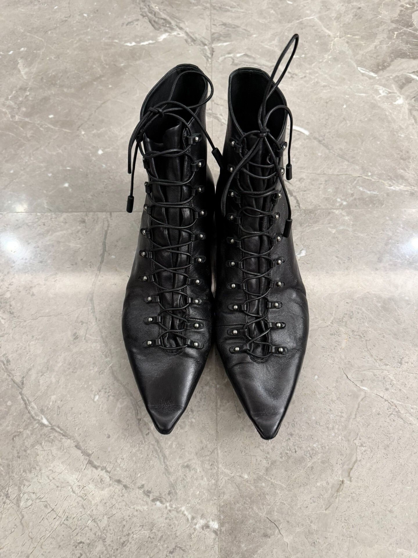 Saint Laurent Paris Saint Laurent Black Chelsea Boots with Studs Size US 10 / EU 43 - 1 Thumbnail
