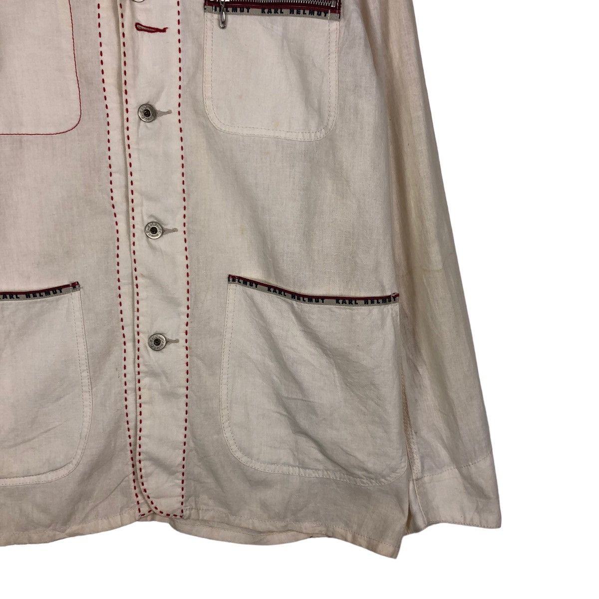 Japanese Brand 🔥Vintage Karl Helmut Japan Double Pocket Chore Jacket Size US L / EU 52-54 / 3 - 5 Thumbnail