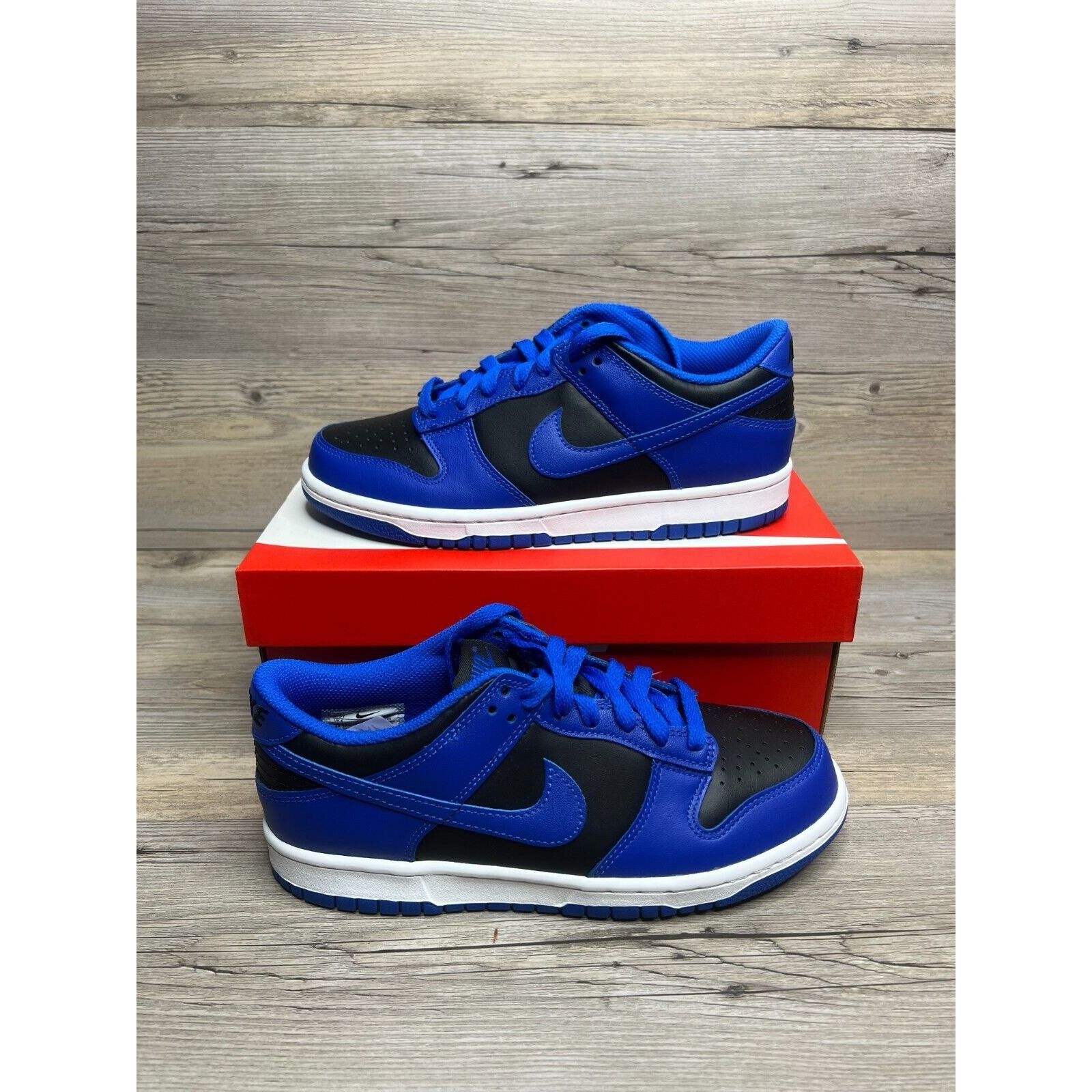 Nike Dunk Low (GS) 6.5 Black/Hyper Colbalt-White shops