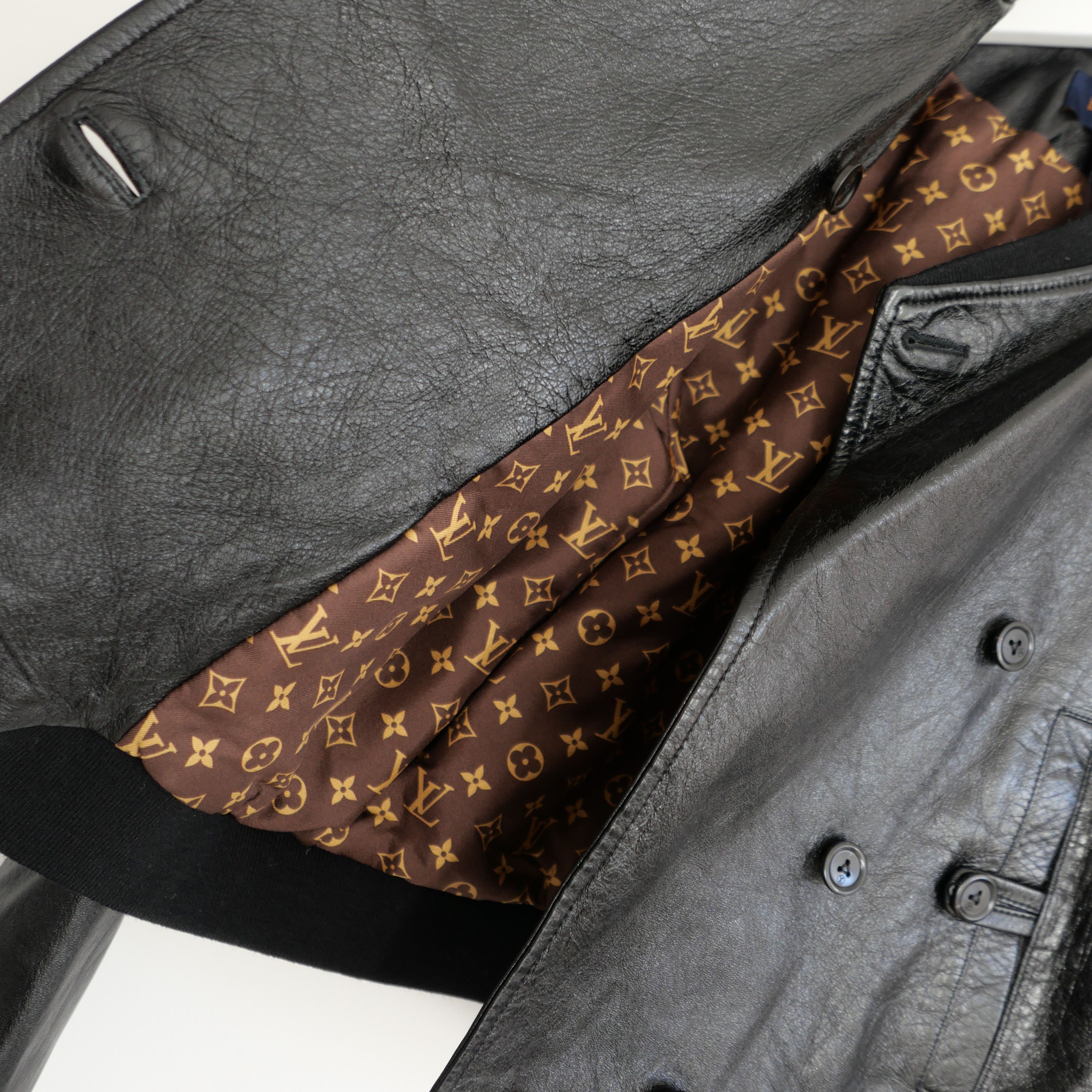 Louis Vuitton Louis Vuitton Monogram Lined Leather Bomber Jacket Size XS / US 0-2 / IT 36-38 - 8 Thumbnail