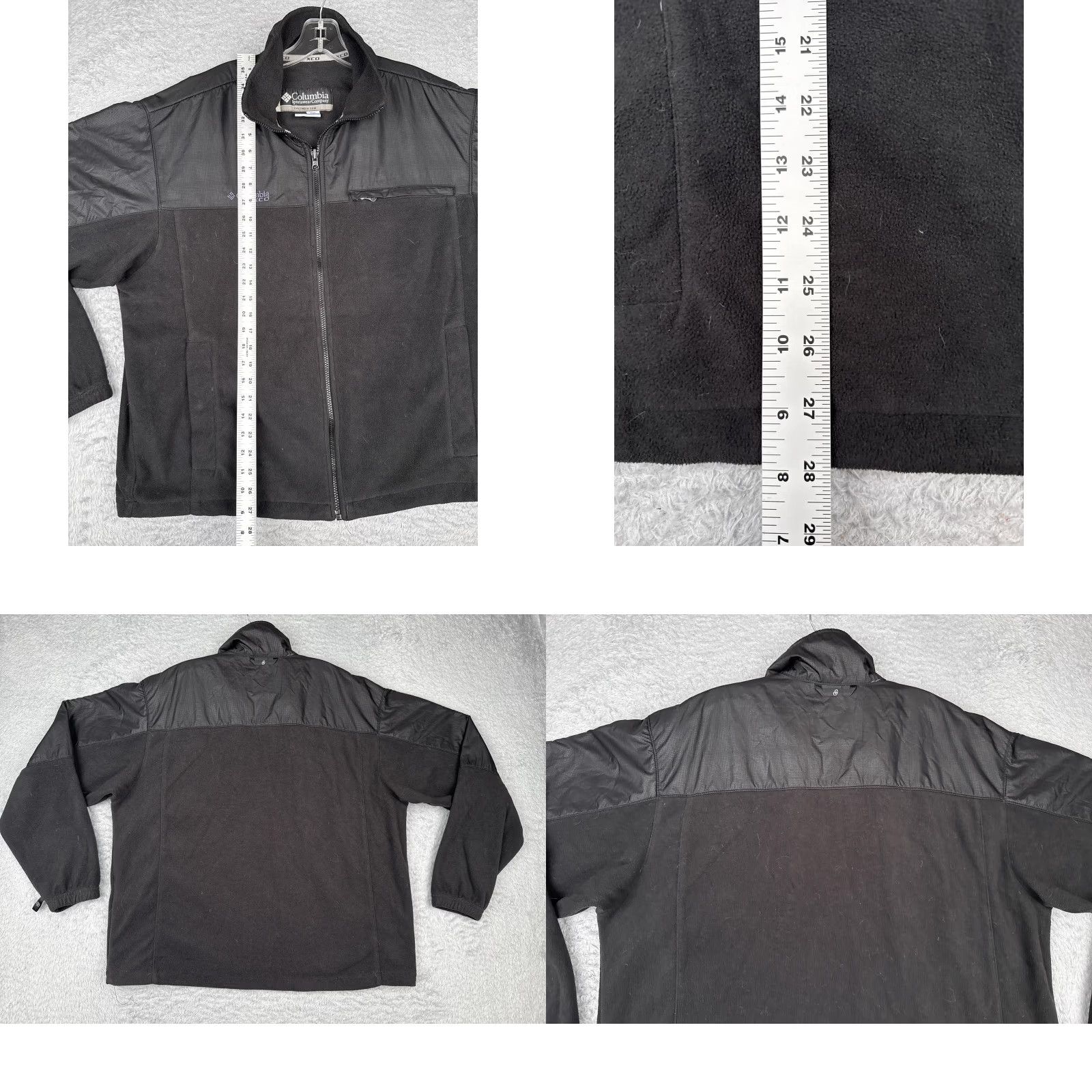 YOKE Columbia Jacket Mens Large Black Interchange Fleece Full Zip Nylon Yoke Windbreaker Sweatshirt Outdoor XCO 3-in-1 Pockets Zipper Logo Size US L / EU 52-54 / 3 - 9 Thumbnail
