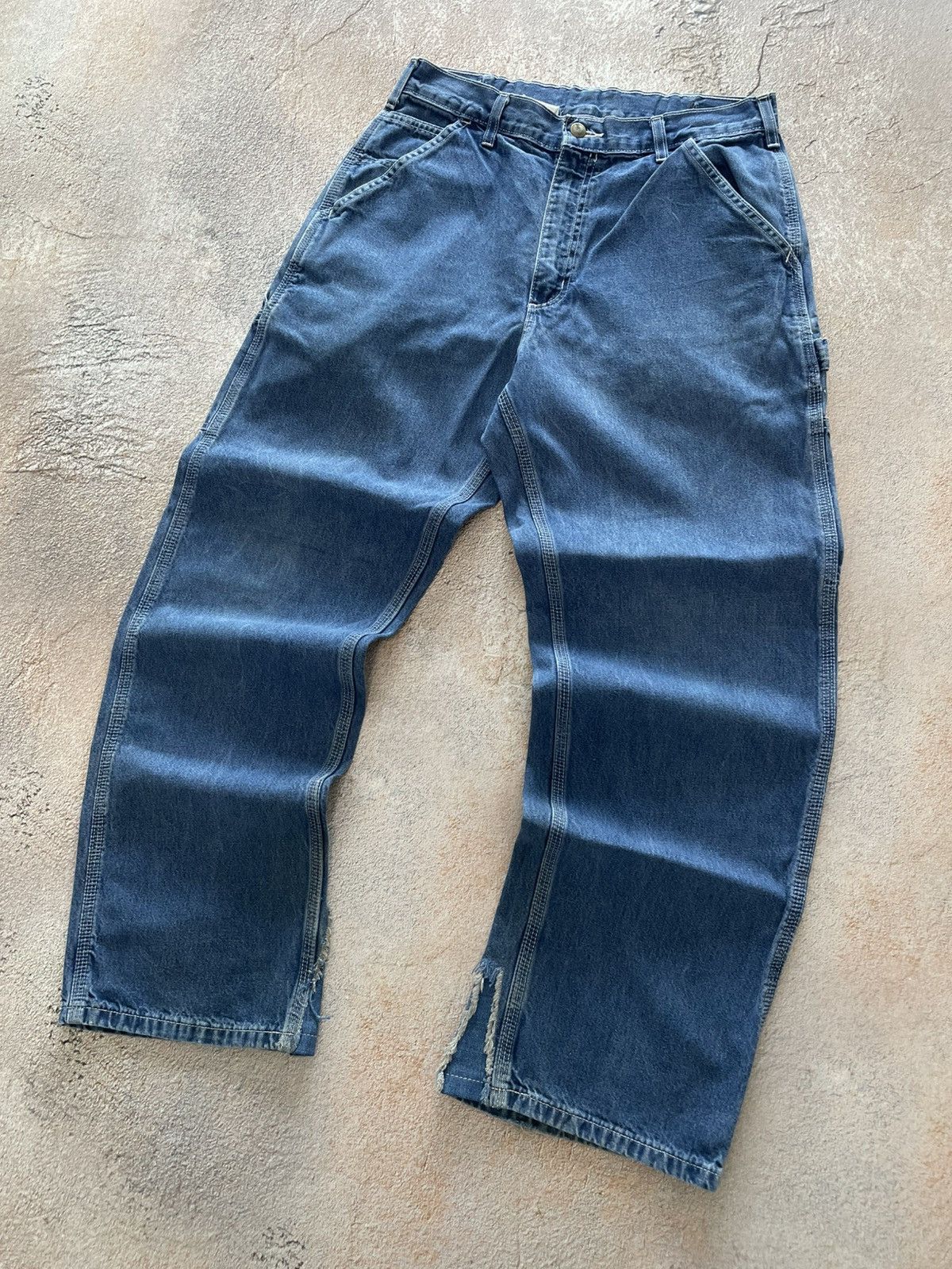 Carhartt Vintage Carhartt Double Knee Distressed Baggy Denim Jeans Size US 32 / EU 48 - 4 Thumbnail
