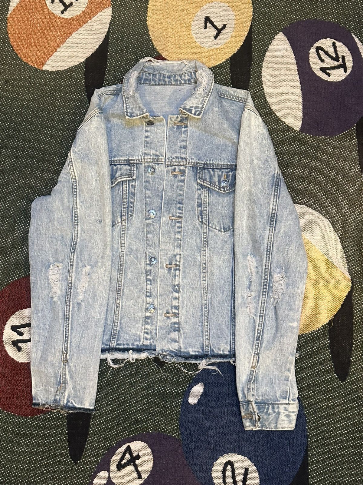 Sample Industries Distressed Denim Jacket Size US M / EU 48-50 / 2 - 3 Thumbnail