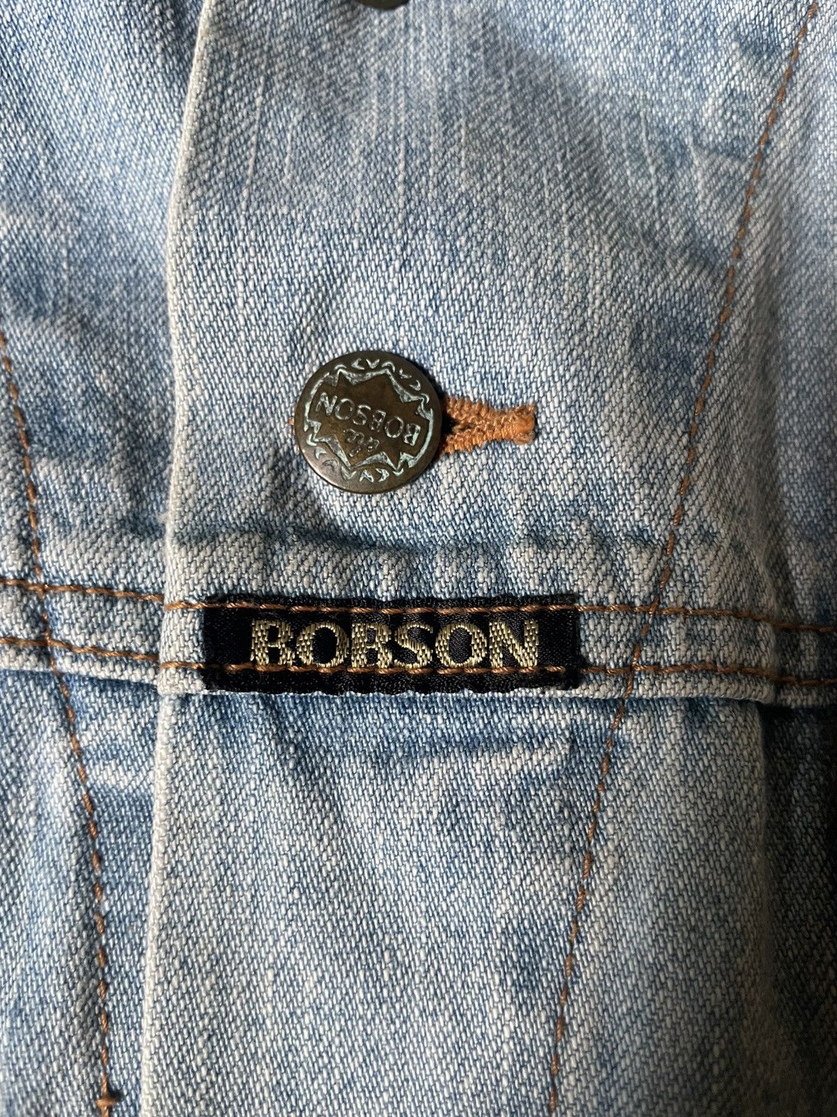 Japanese Brand × Vintage VINTAGE BOBSON DENIM JACKET WITH SOUTHWEST Size L / US 10 / IT 46 - 9 Thumbnail