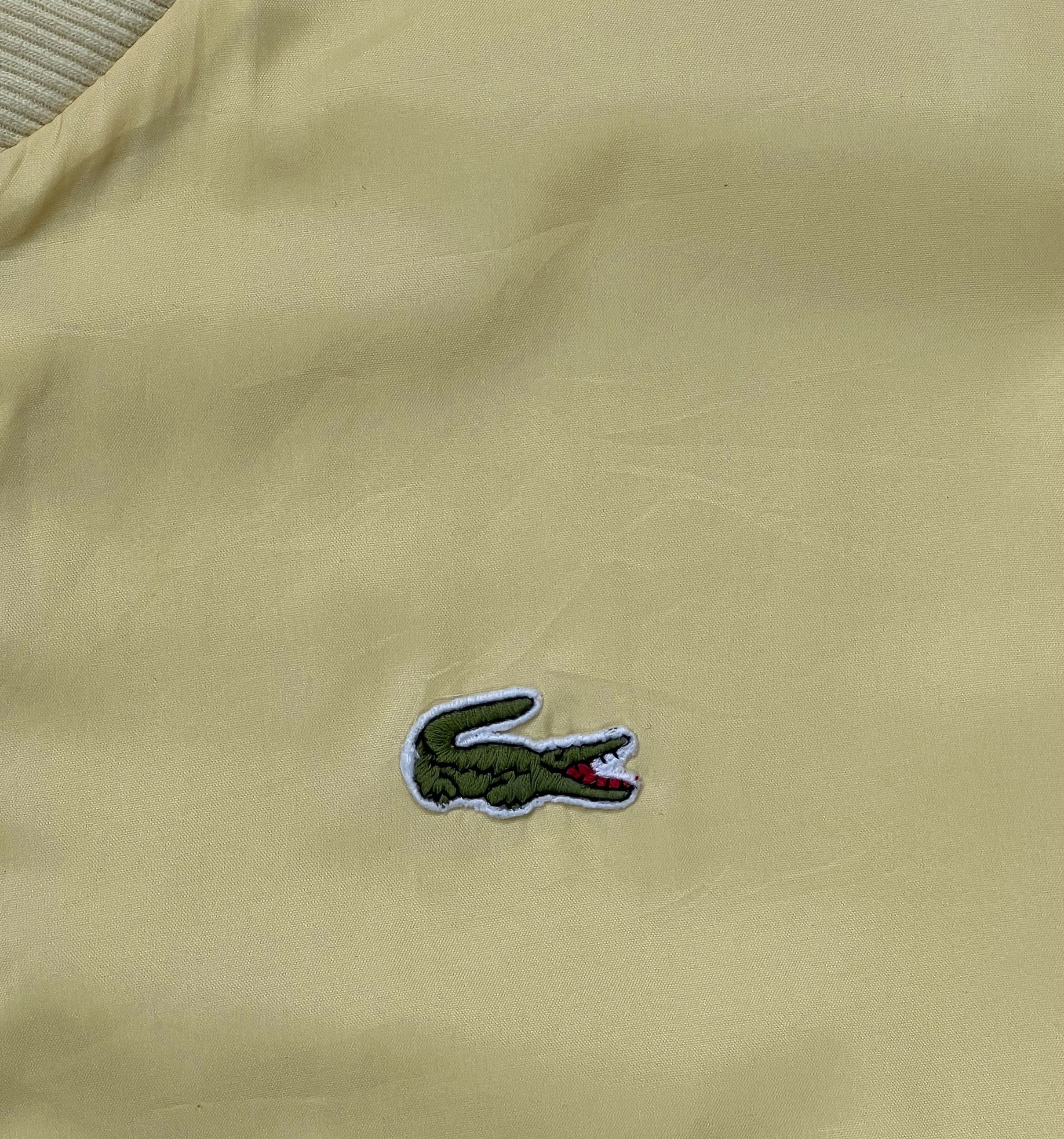Lacoste Vintage Lacoste Chemise Bomber Jacket Yellow Made in France Size US L / EU 52-54 / 3 - 7 Thumbnail