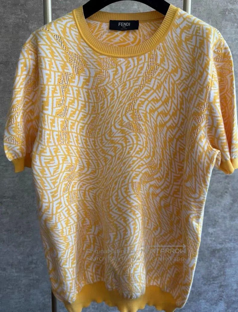 Fendi Fendi Letter logo round-neck short-sleeve Size US M / EU 48-50 / 2 - 1 Thumbnail