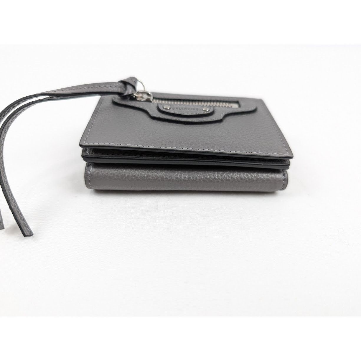 Balenciaga o1rshd1 Size: OS/ Tri-Fold Mini New Classic Wallet Dark Grey Size ONE SIZE - 5 Thumbnail