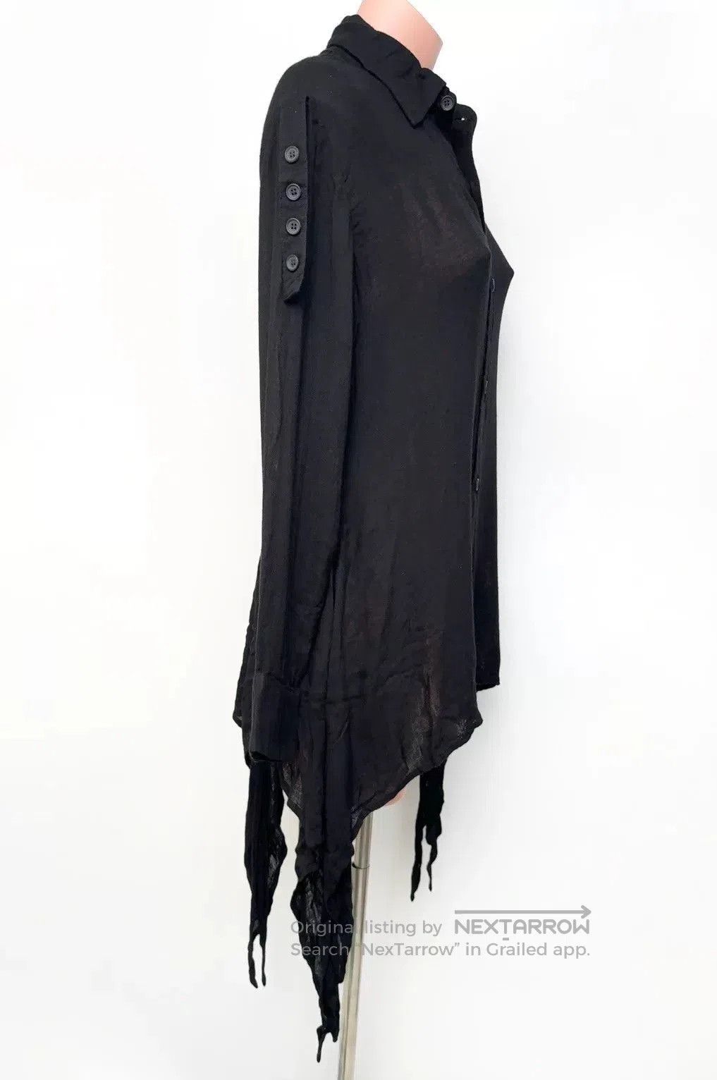 Yohji Yamamoto Yohji Yamamoto Ripped Tie Shirt. Size US S / EU 44-46 / 1 - 4 Thumbnail