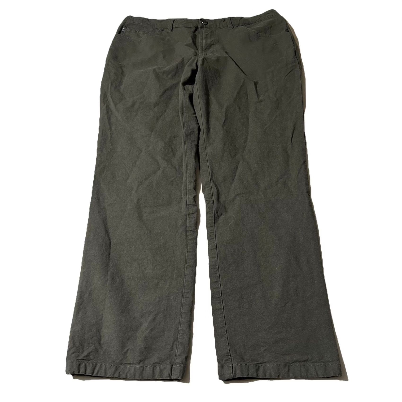 Vintage Free Fly Pants Dress Pants Bamboo Stretch Men 34x30 Green Dark Green 34 Regular Men’s Size US 34 / EU 50 - 2 Thumbnail