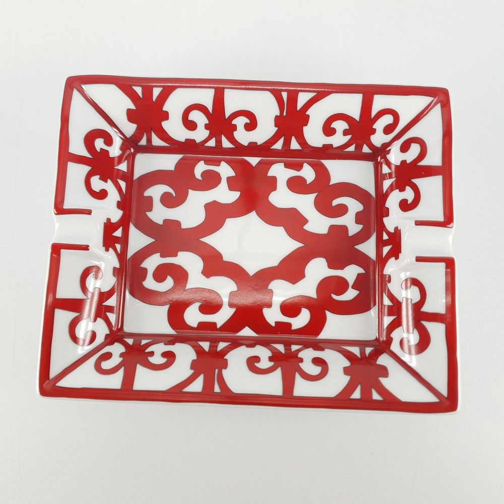 image of Hermes Balcon Du Guadalquivir Ashtray in White/Red, Women's