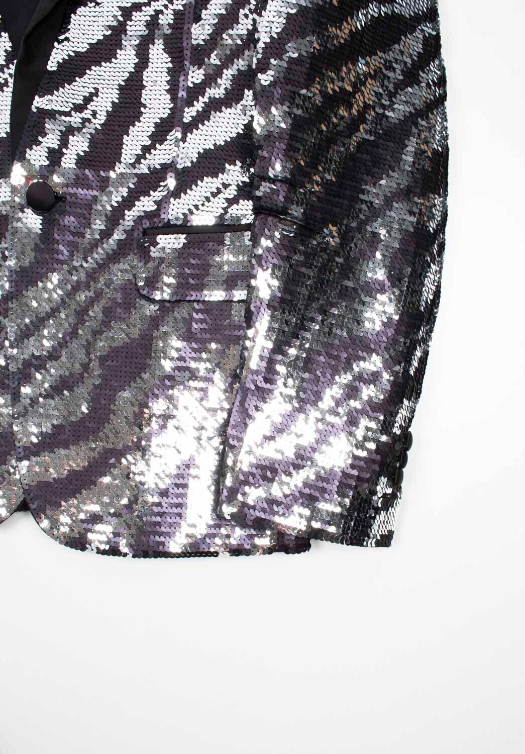 Dsquared2 Dsquared2 Men Jacket Sequin Blazer Size ITA48/Medium Size US M / EU 48-50 / 2 - 4 Thumbnail