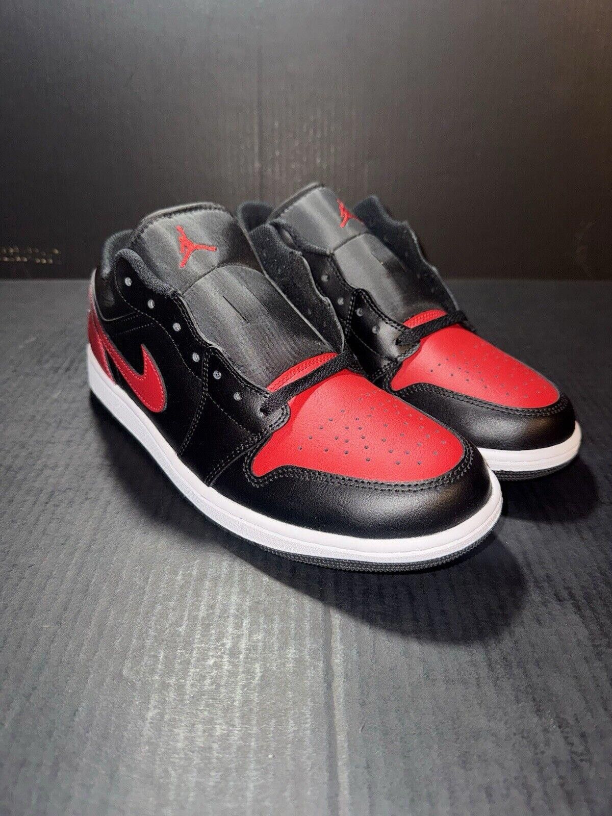 Jordan Brand Nike Air Jordan 1 Low BRED 553558-067 - Sz 10 - NEW w OG Box Size US 10 / EU 43 - 2 Thumbnail