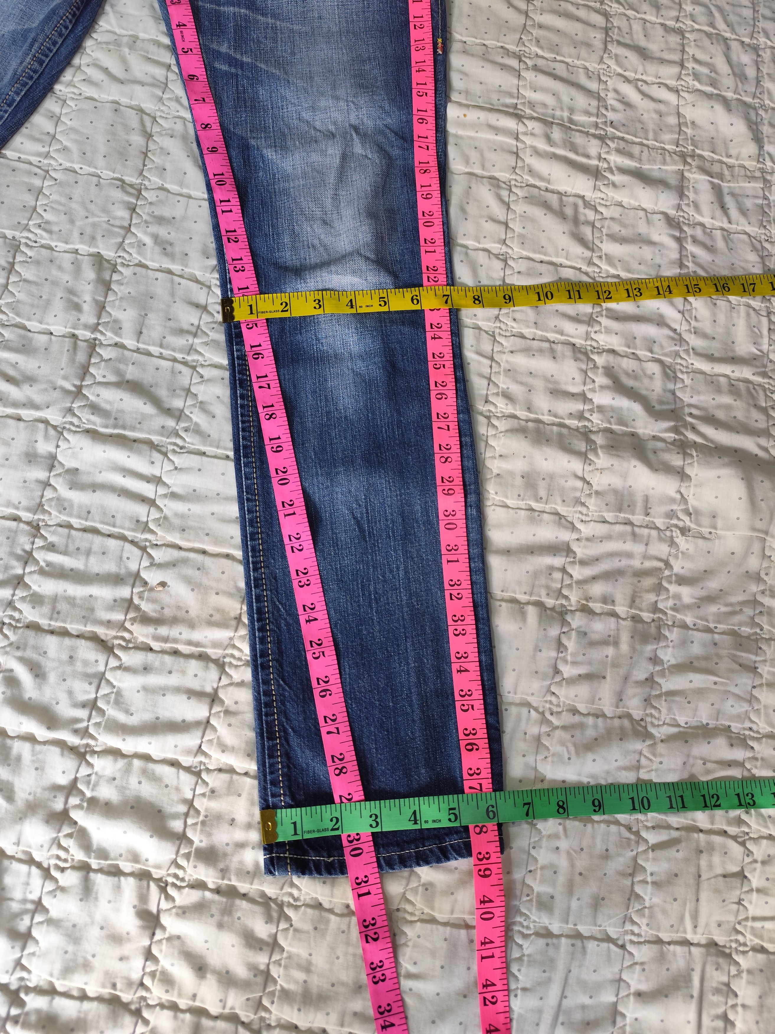 Beauty Beast × Edwin × If Six Was Nine Vintage Edwin 503 Blue Trip Washed Denim J017 Size 26" / US 2 / IT 38 - 20 Thumbnail