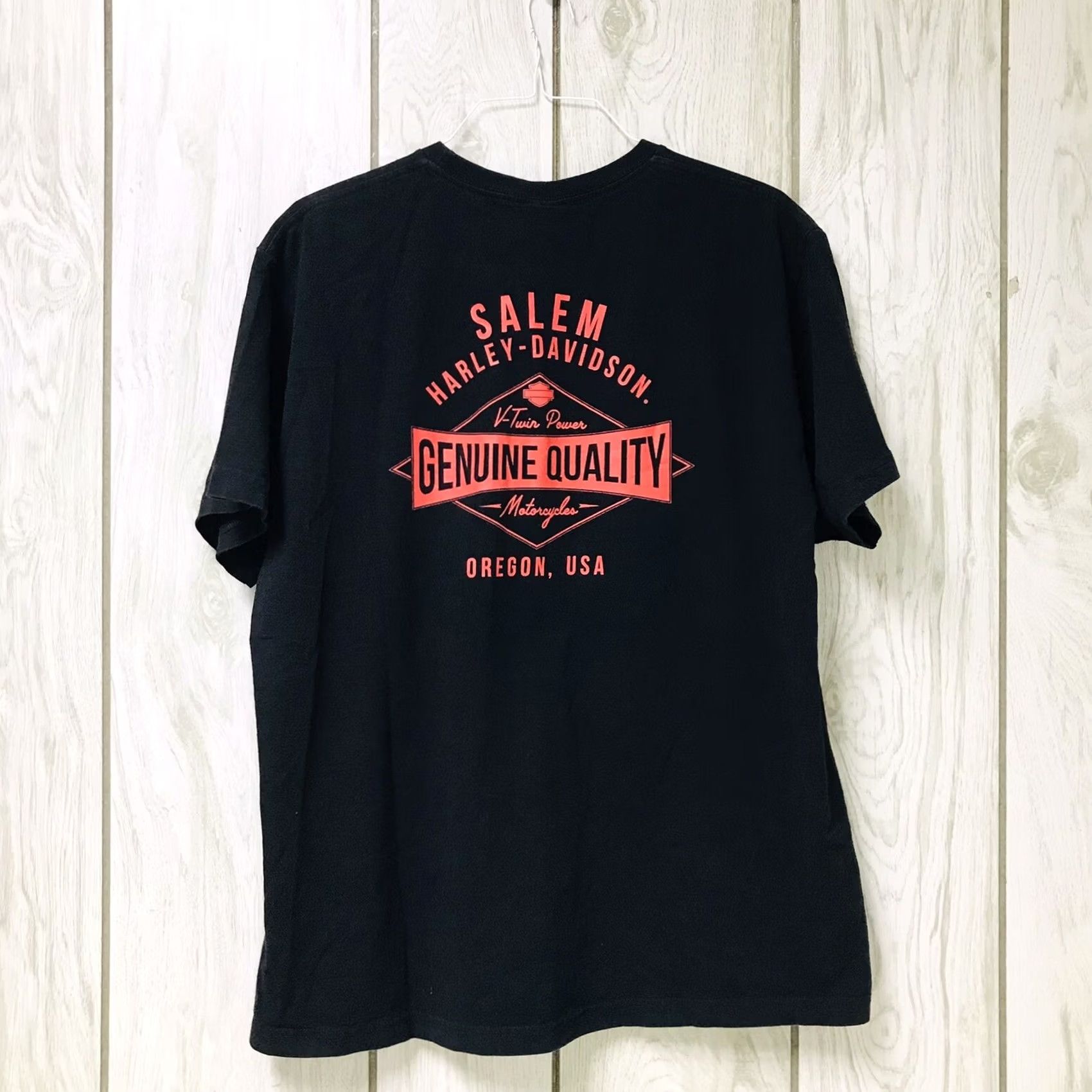 Harley Davidson Harley-Davidson Men T-Shirt XXL Black Crew Neck Short Sleeve USA American Flag Graphic Double-Sided 2XL USA Harley Davidson Motorcycle Logo Size US XXL / EU 58 / 5 - 2 Thumbnail