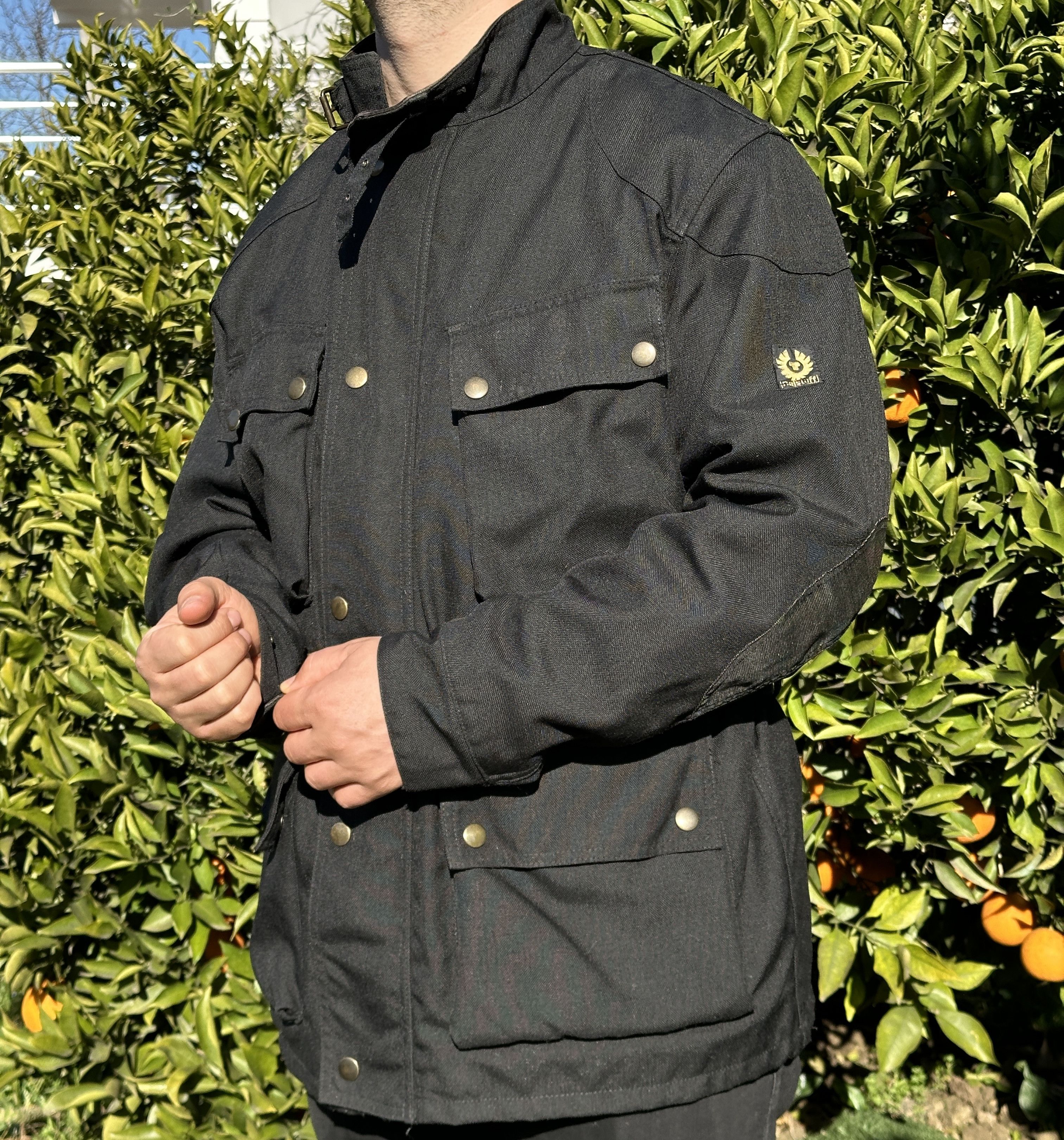 Belstaff Knit Belstaff Biker Motorcycle Rider Double Jacket Size L Size US L / EU 52-54 / 3 - 10 Thumbnail