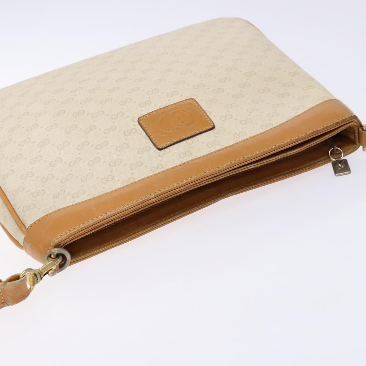 Gucci GUCCI Micro GG Supreme Shoulder Bag Pvc White Gold Size ONE SIZE - 6 Thumbnail
