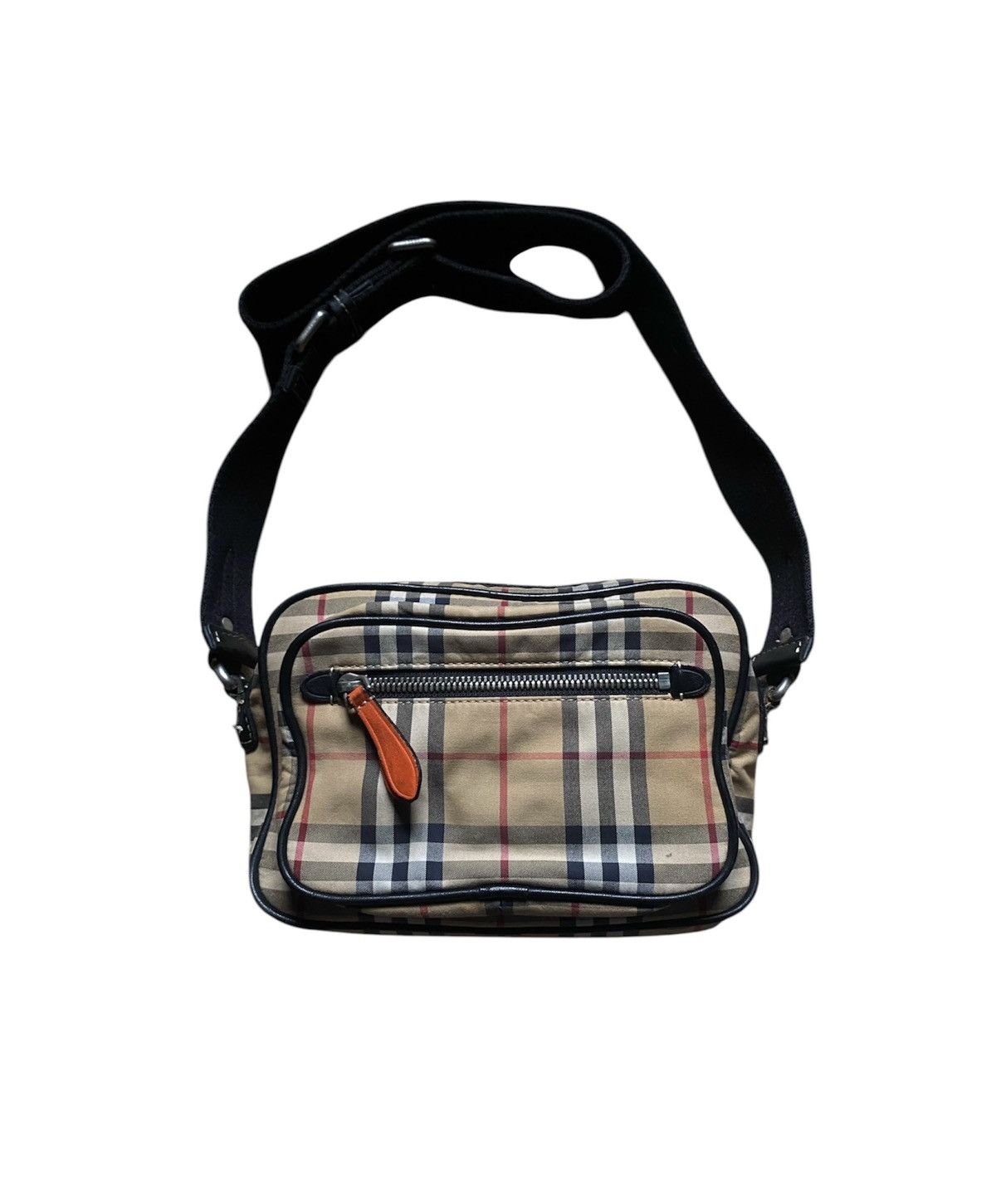 Vintage Burberry Nova Check Sling Bag, Men's