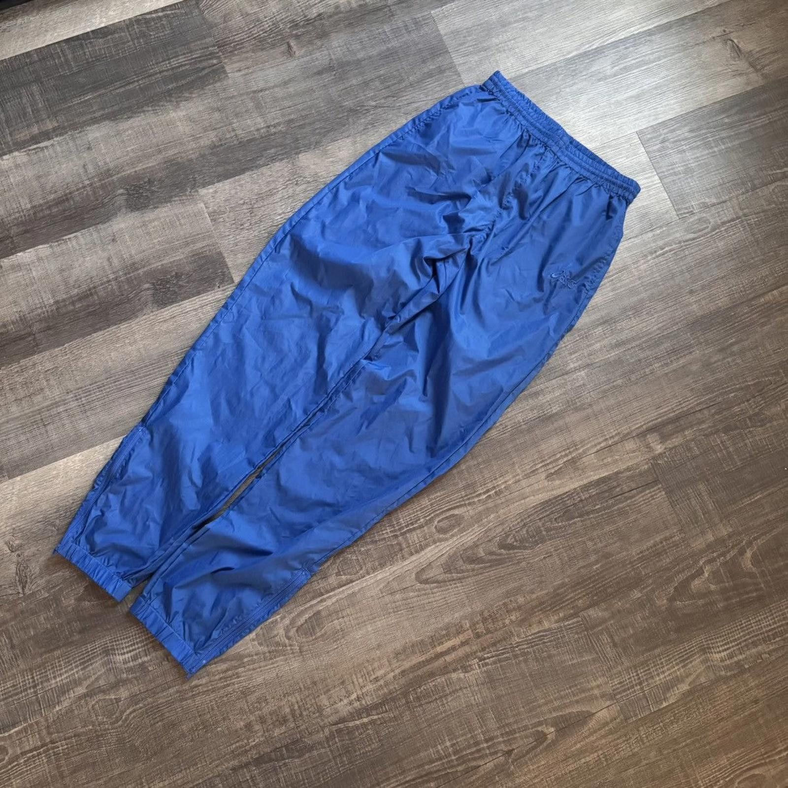 Asics ASICS • VINTAGE "Blue" Nylon Pants (L) Size 36" / US 14 / IT 50 - 2 Thumbnail