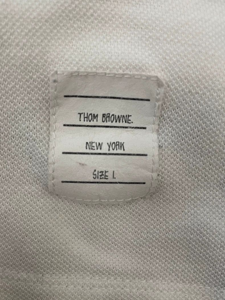 Thom Browne Thom browne White striped women's short-sleeved T-shirt 250 Size S / US 4 / IT 40 - 5 Thumbnail