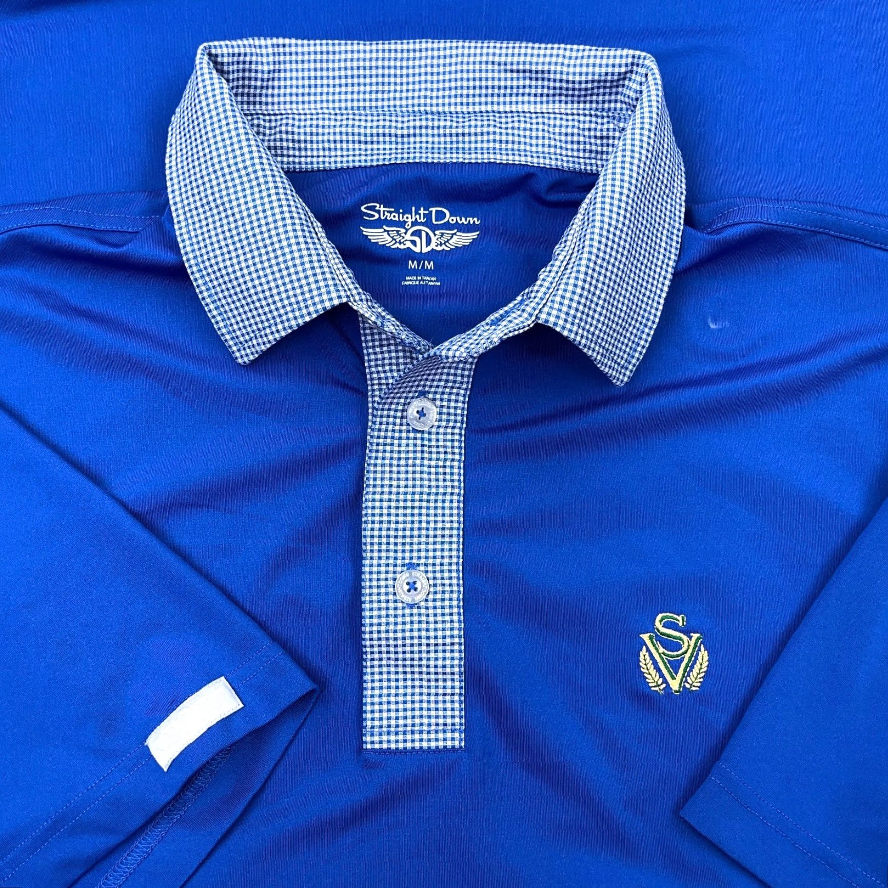 Vintage Straight Down Polo Shirt Men M Royal Blue Performance Wicking Golf Club Polo Shirt Mens Blue Short Sleeve Button Sports Polo Nike? Size US M / EU 48-50 / 2 - 2 Thumbnail