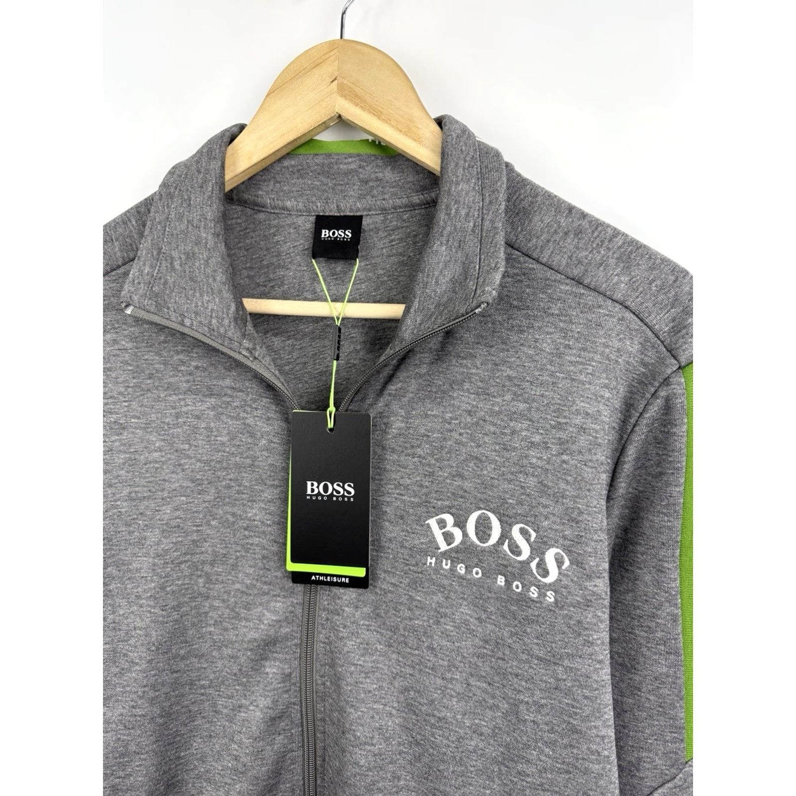 Hugo Boss HUGO BOSS Jacket M Gray Full Zip Athleisure Track NWT Modern Classic Men's Size US M / EU 48-50 / 2 - 4 Thumbnail