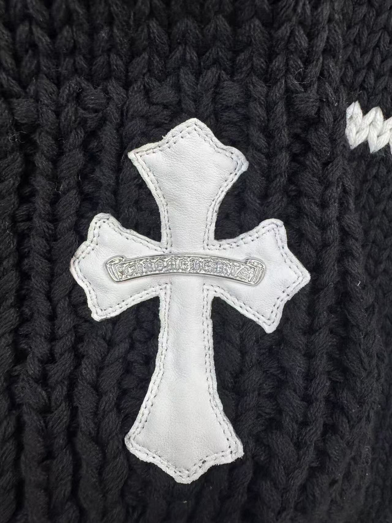 Chrome Hearts Chrome Hearts Cashmere Cross Patch Sweater Size US L / EU 52-54 / 3 - 5 Thumbnail
