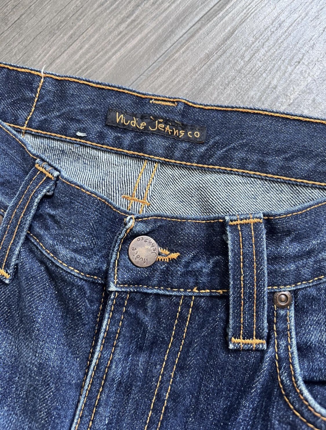 Nudie Jeans × Vintage Nudie Blue Nore Regular Straight Jeans Denim Size US 31 - 3 Thumbnail