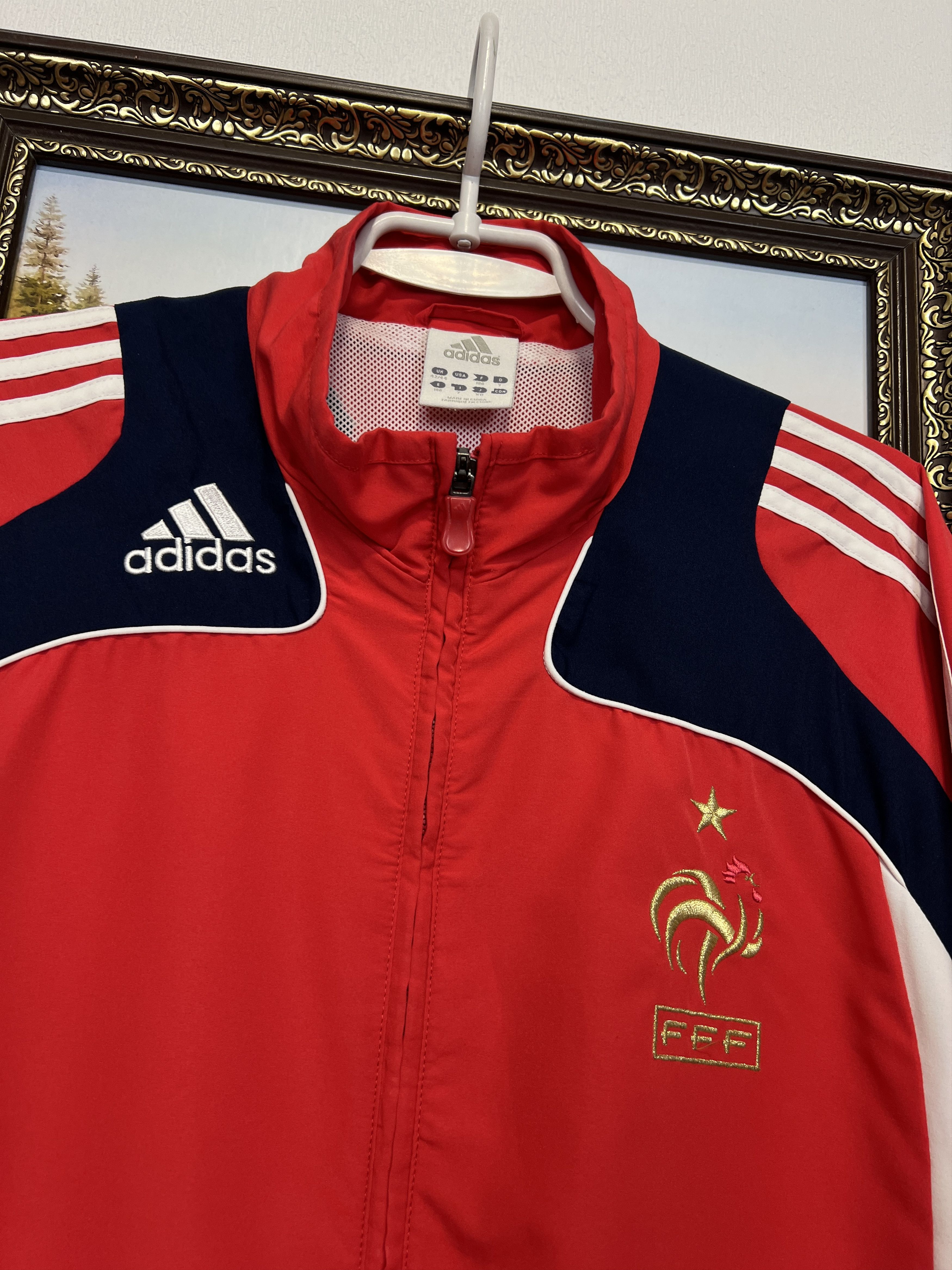 Adidas Vintage France Football National Jacket Soccer Track Top Size US L / EU 52-54 / 3 - 3 Thumbnail